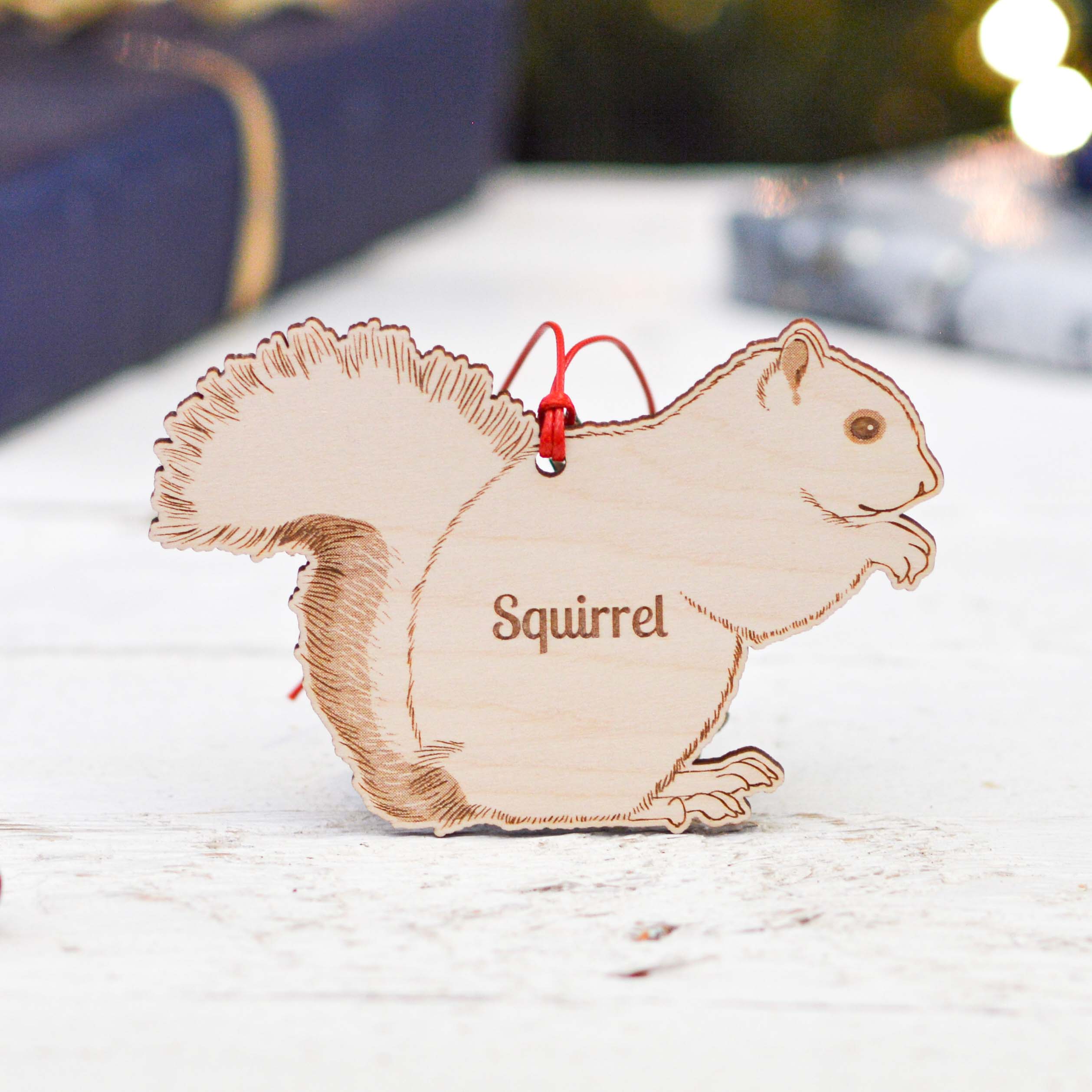 Personalised Squirrel Decoration