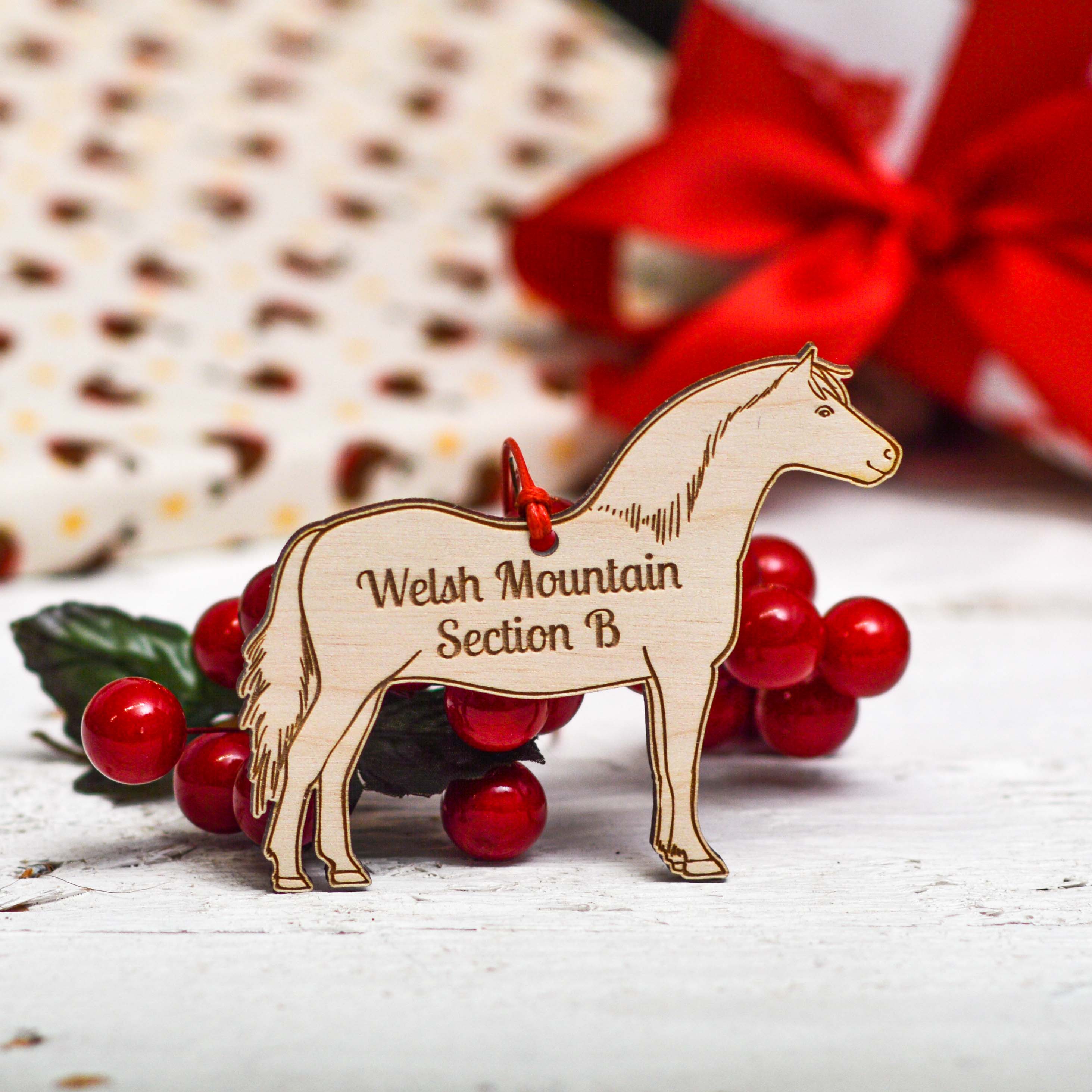 Personalised Welsh Mountain Section B Horse Decoration