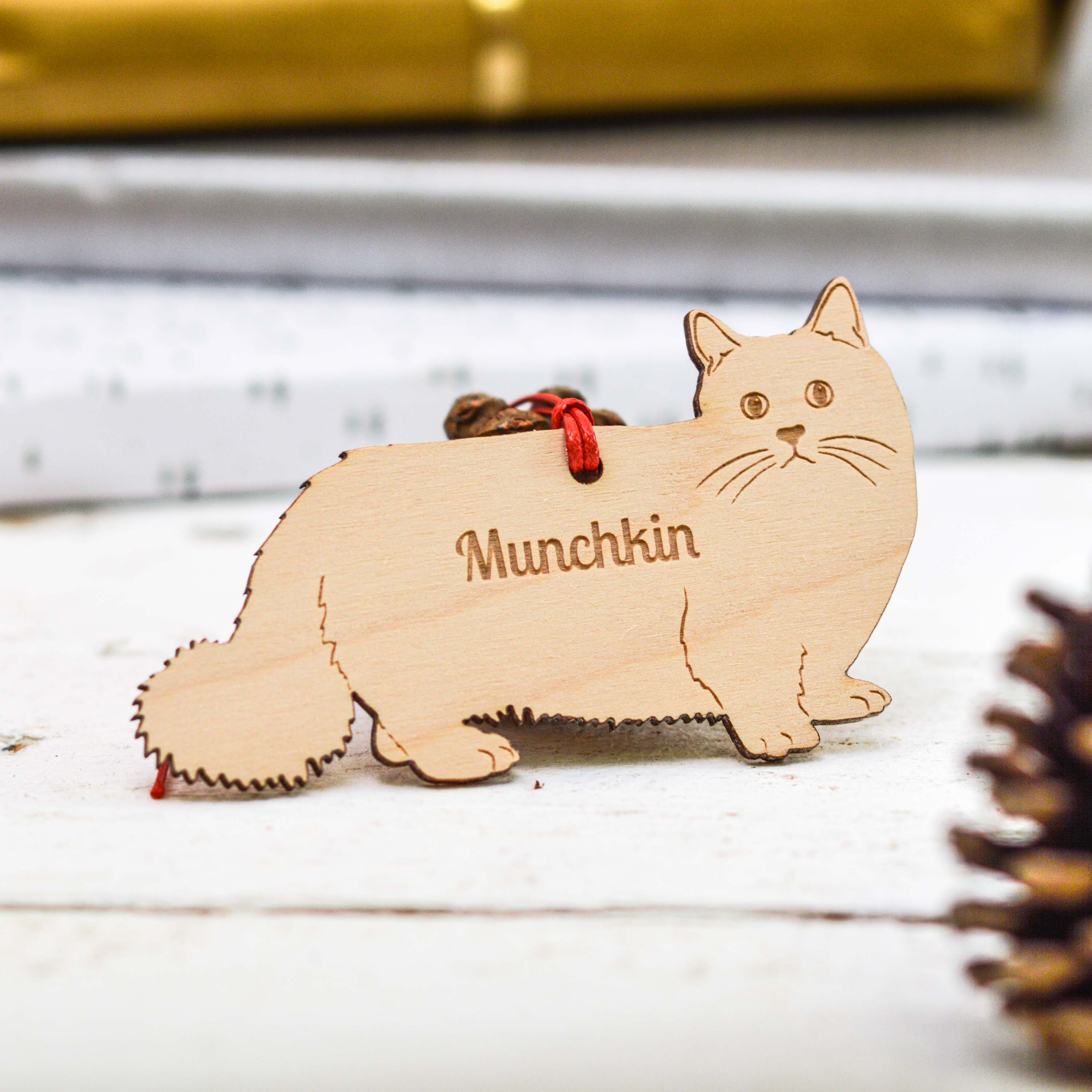 Personalised Munchkin Cat Decoration