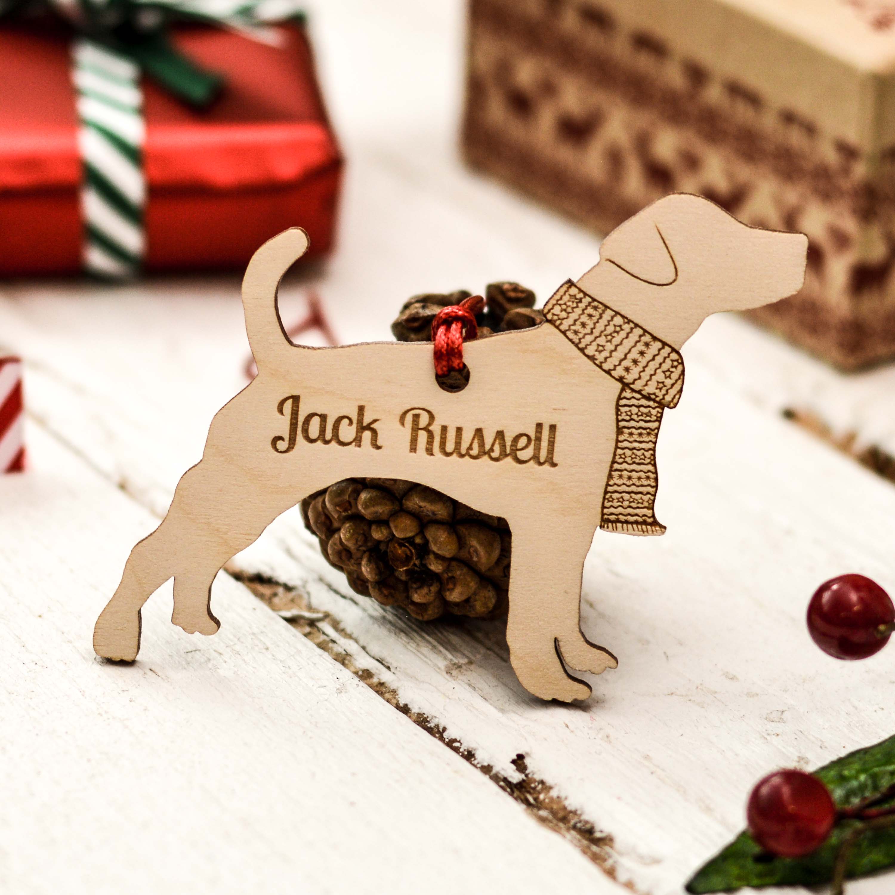 Personalised Jack Russell Decoration