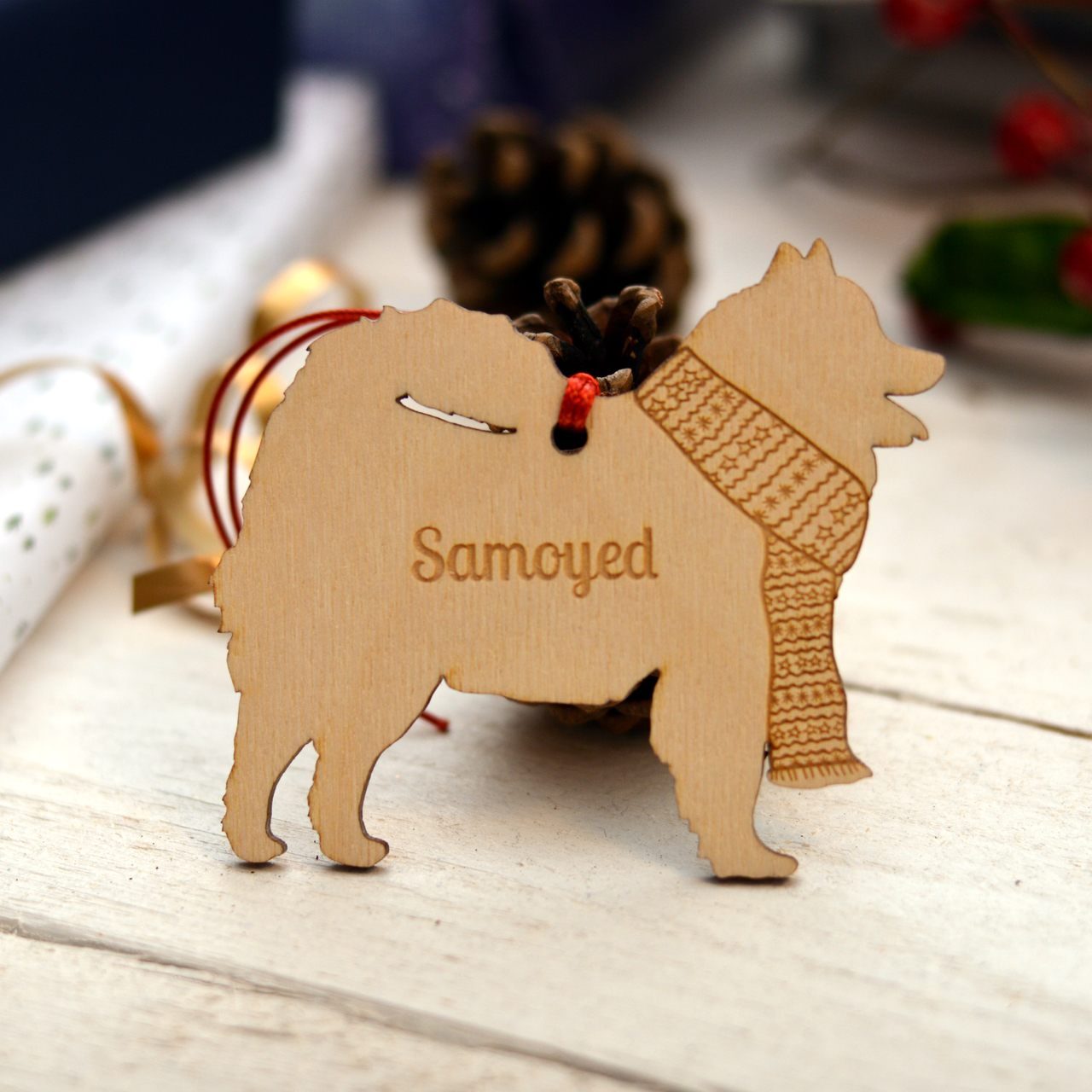 Personalised Samoyed Decoration