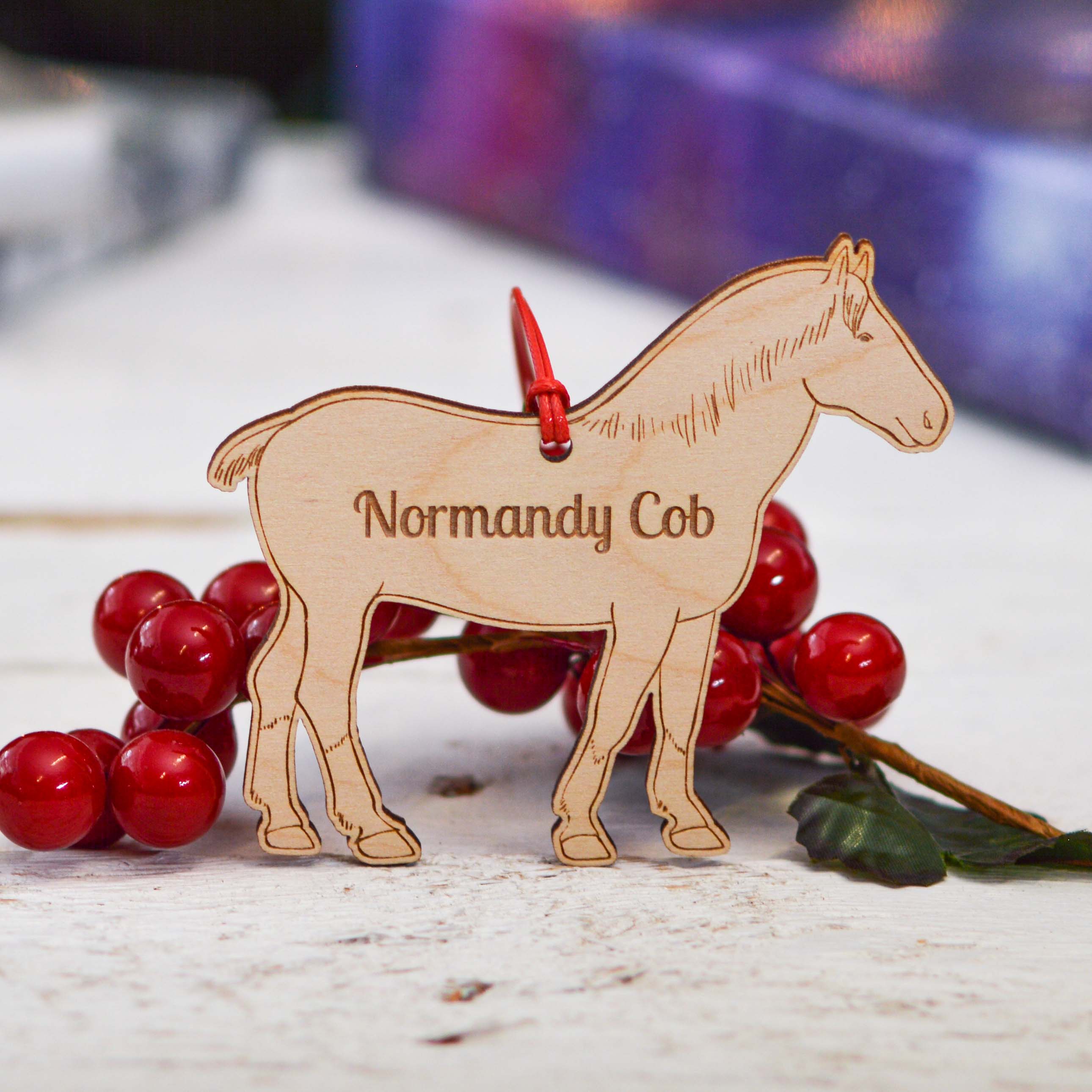 Personalised Normandy Cob Horse Decoration