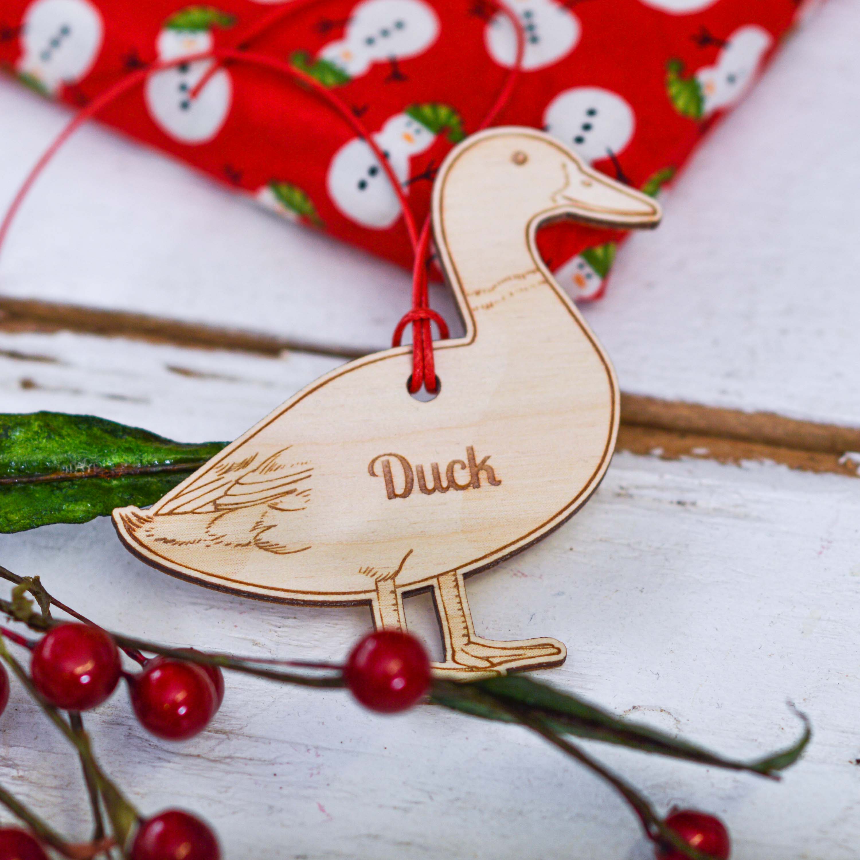 Personalised Duck Decoration