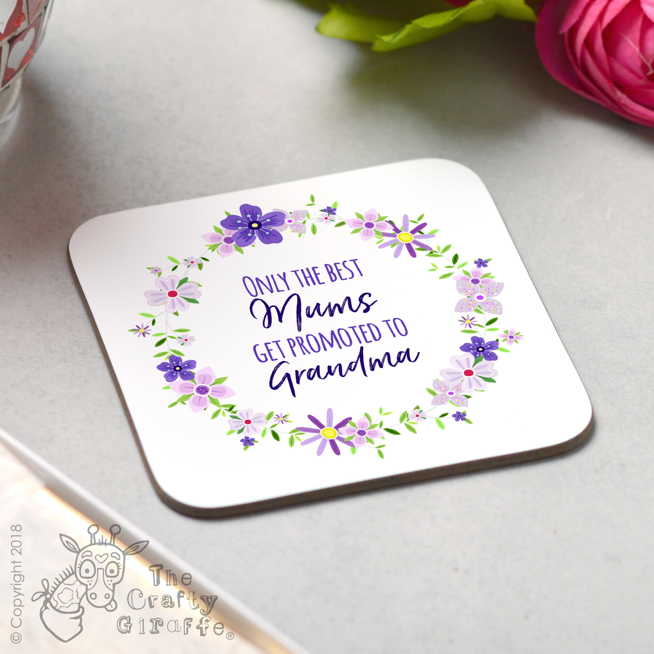 Personalised Only the best Mums Coaster