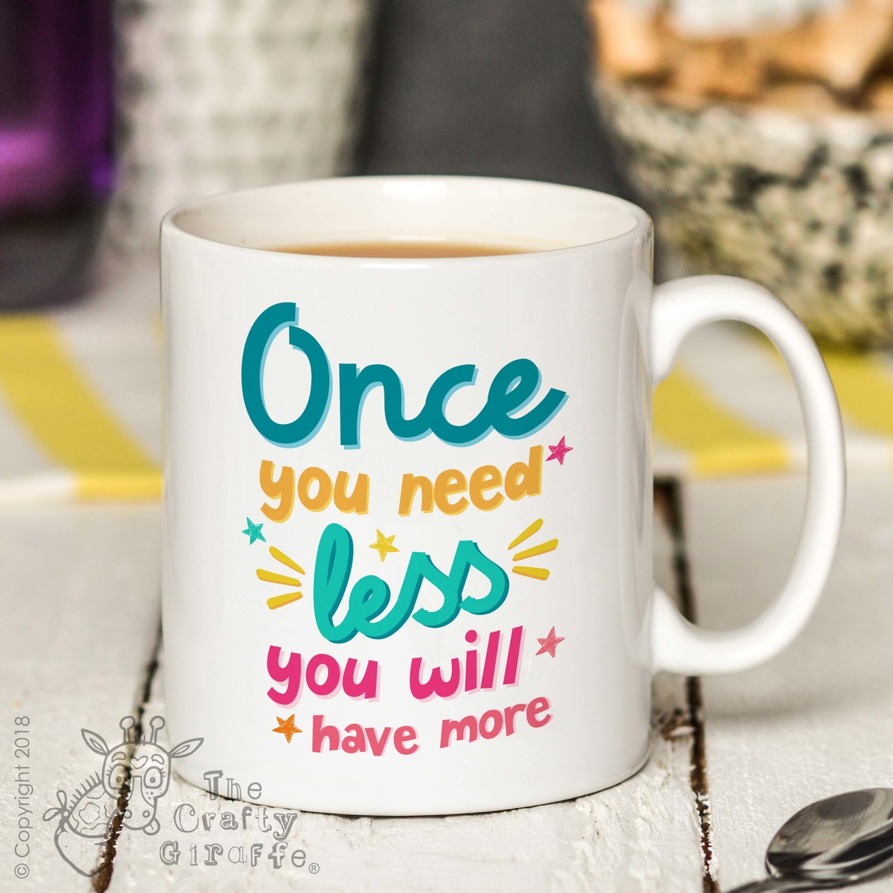 Once you need less you will have more Mug