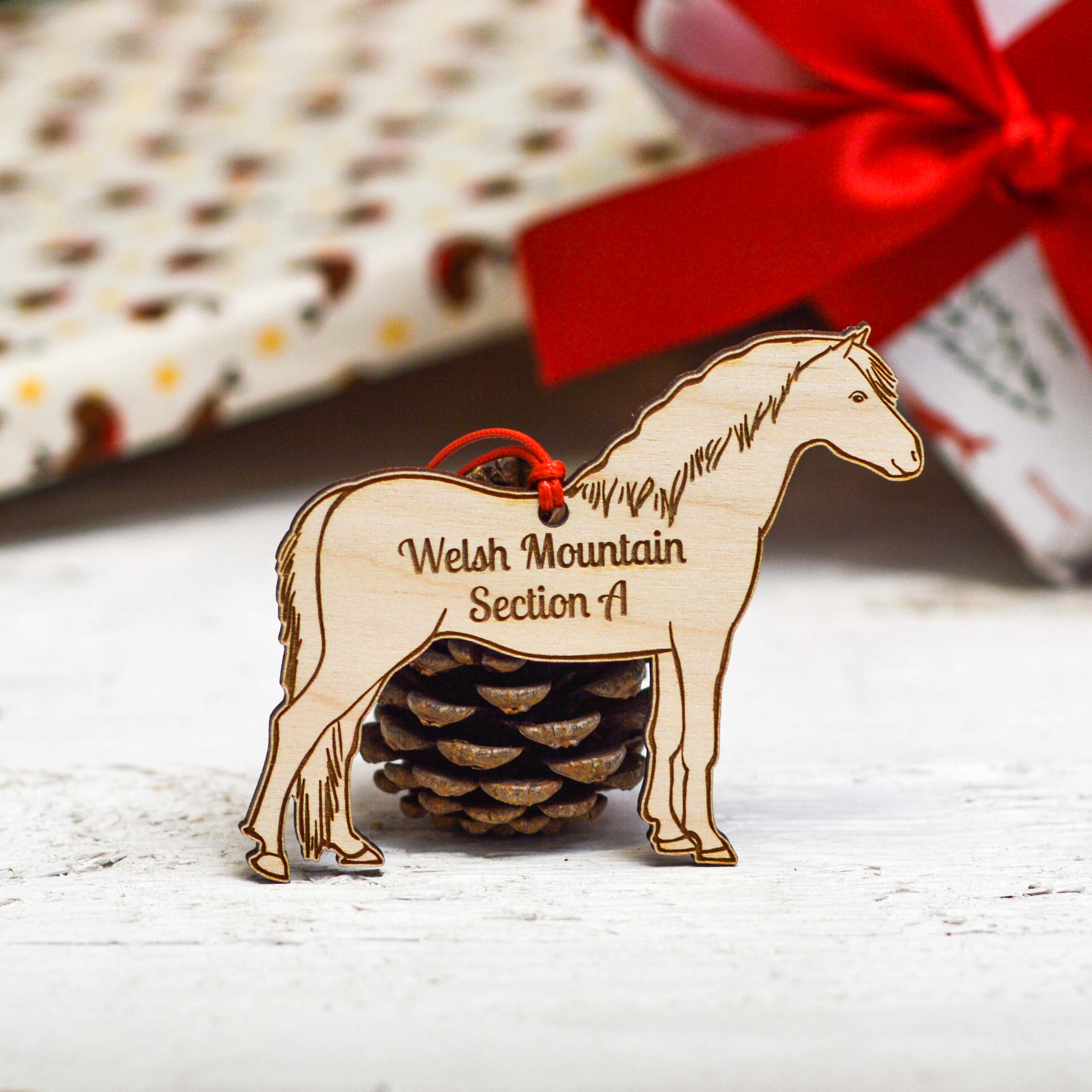 Personalised Welsh Mountain Section A Horse Decoration