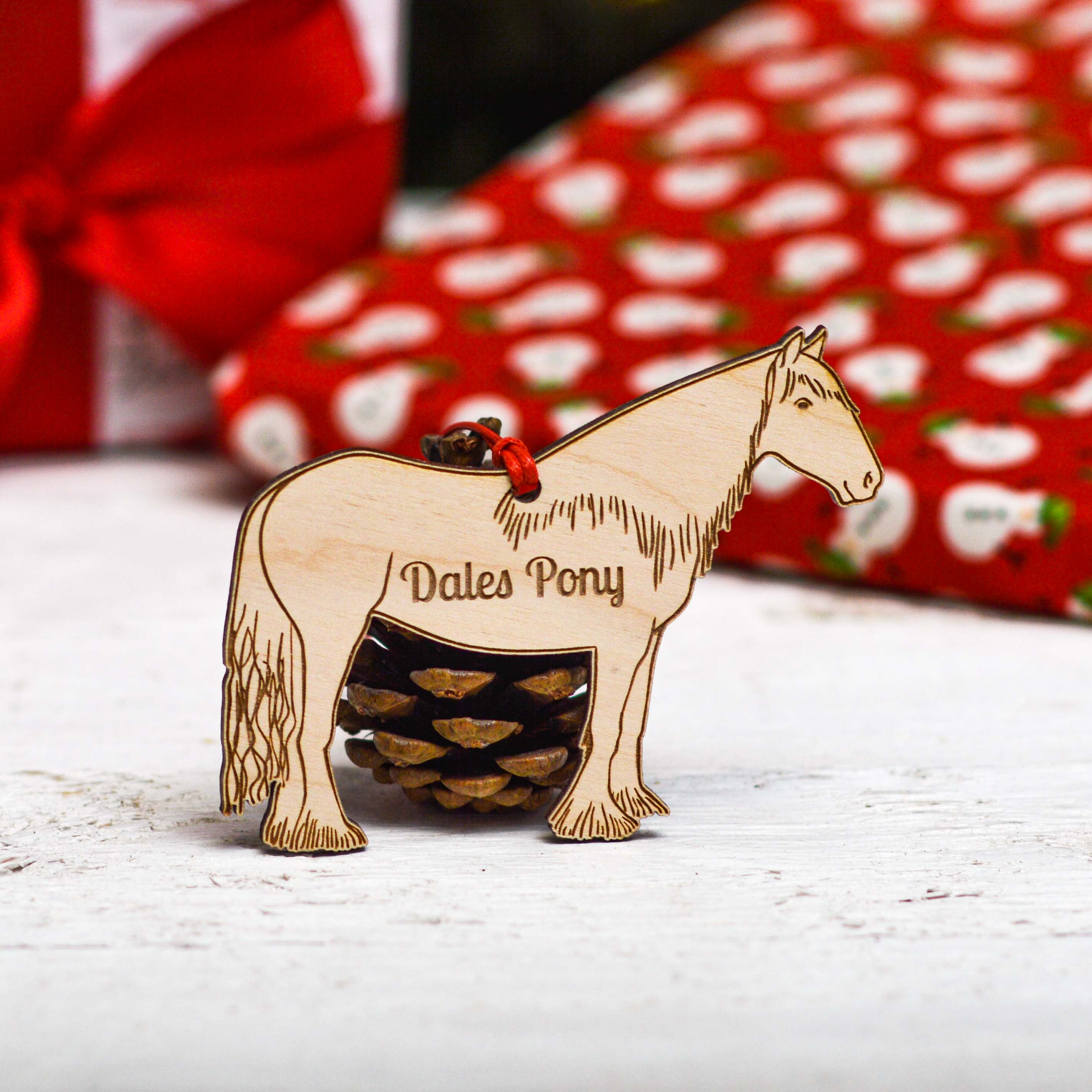 Personalised Dales Pony Horse Decoration