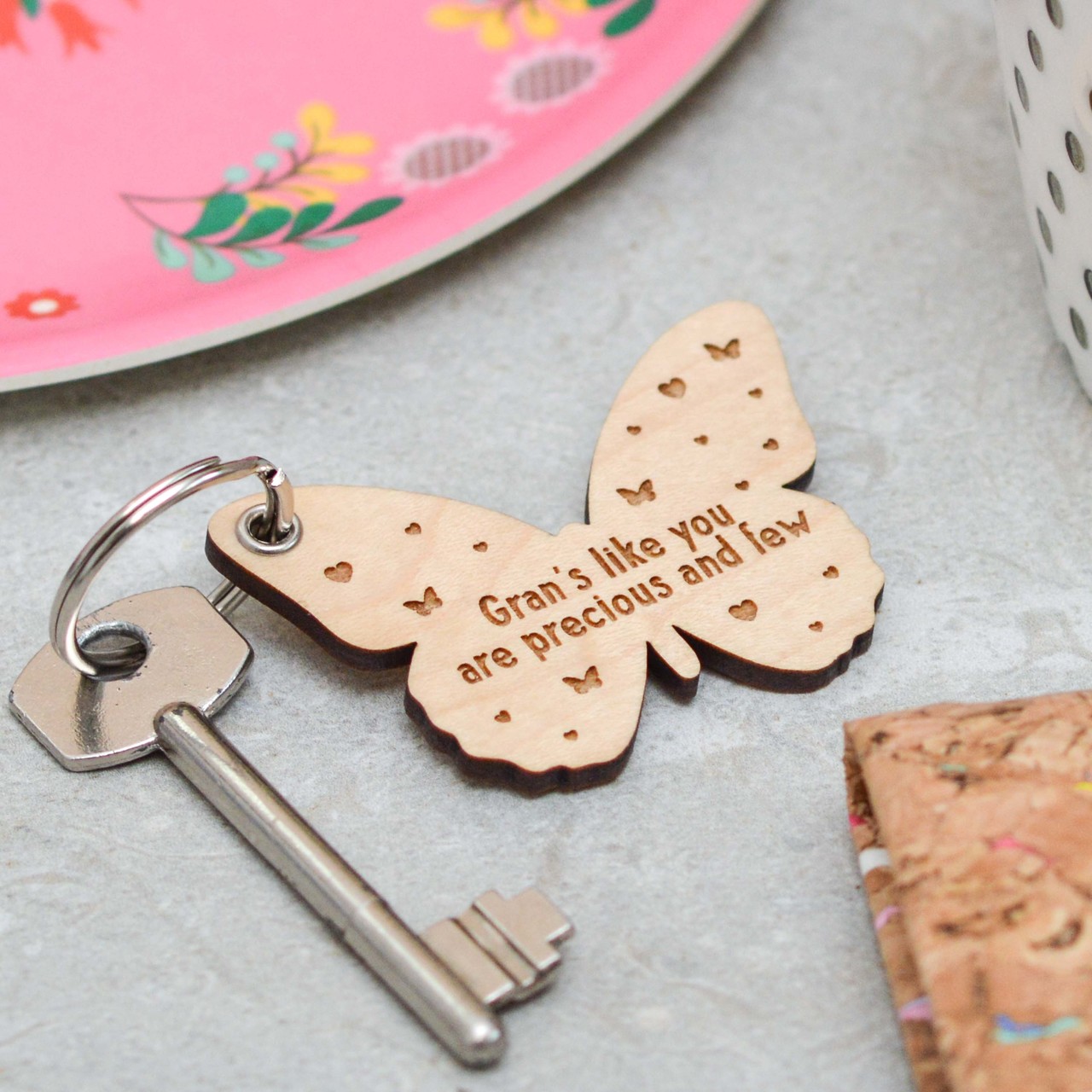 Personalised Butterfly Keyring