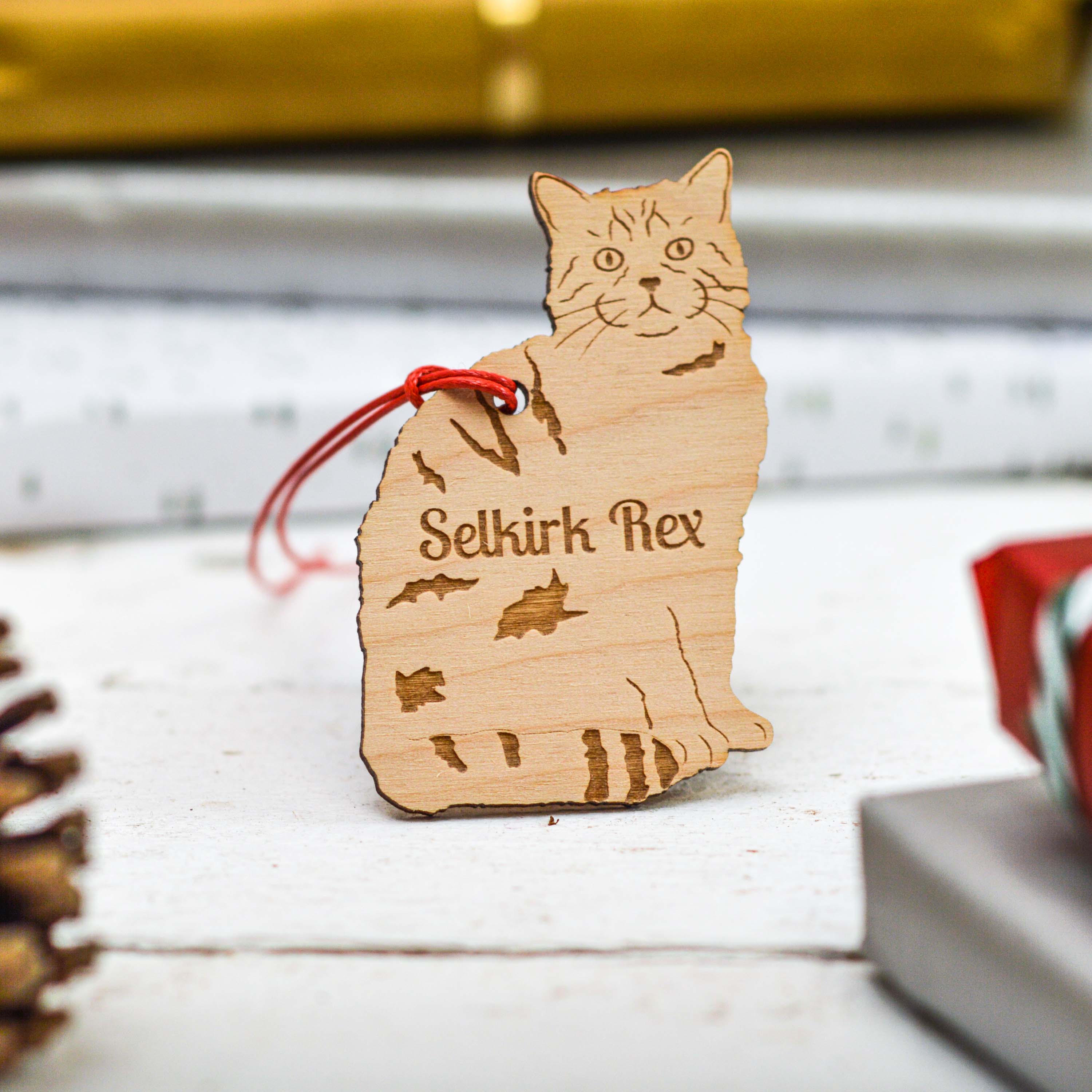 Personalised Selkirk Rex Cat Decoration