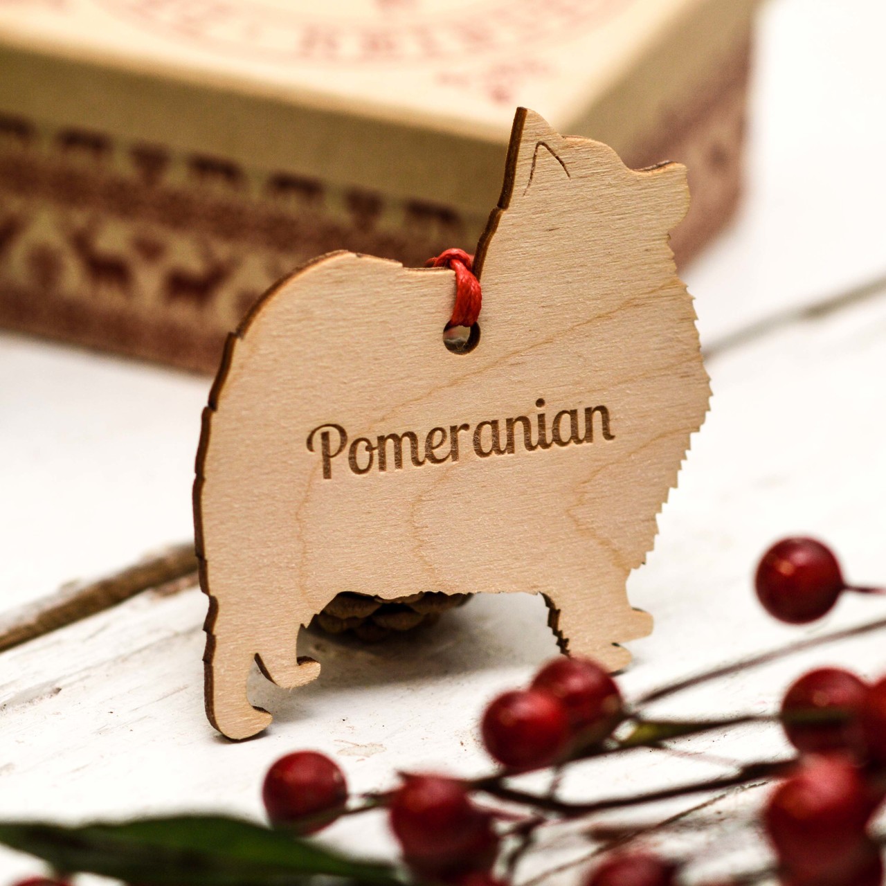 Personalised Pomeranian Dog Decoration