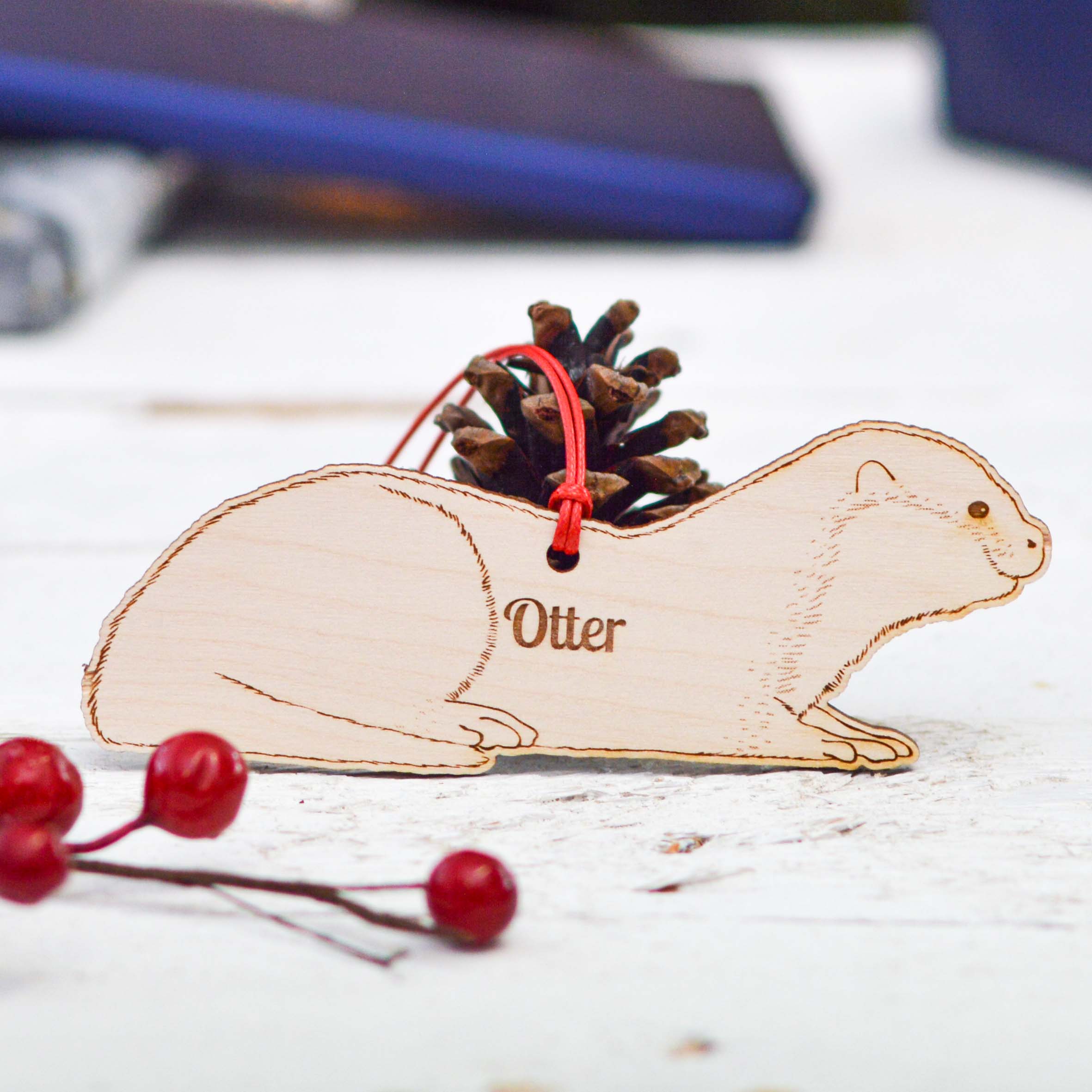 Personalised Otter Decoration