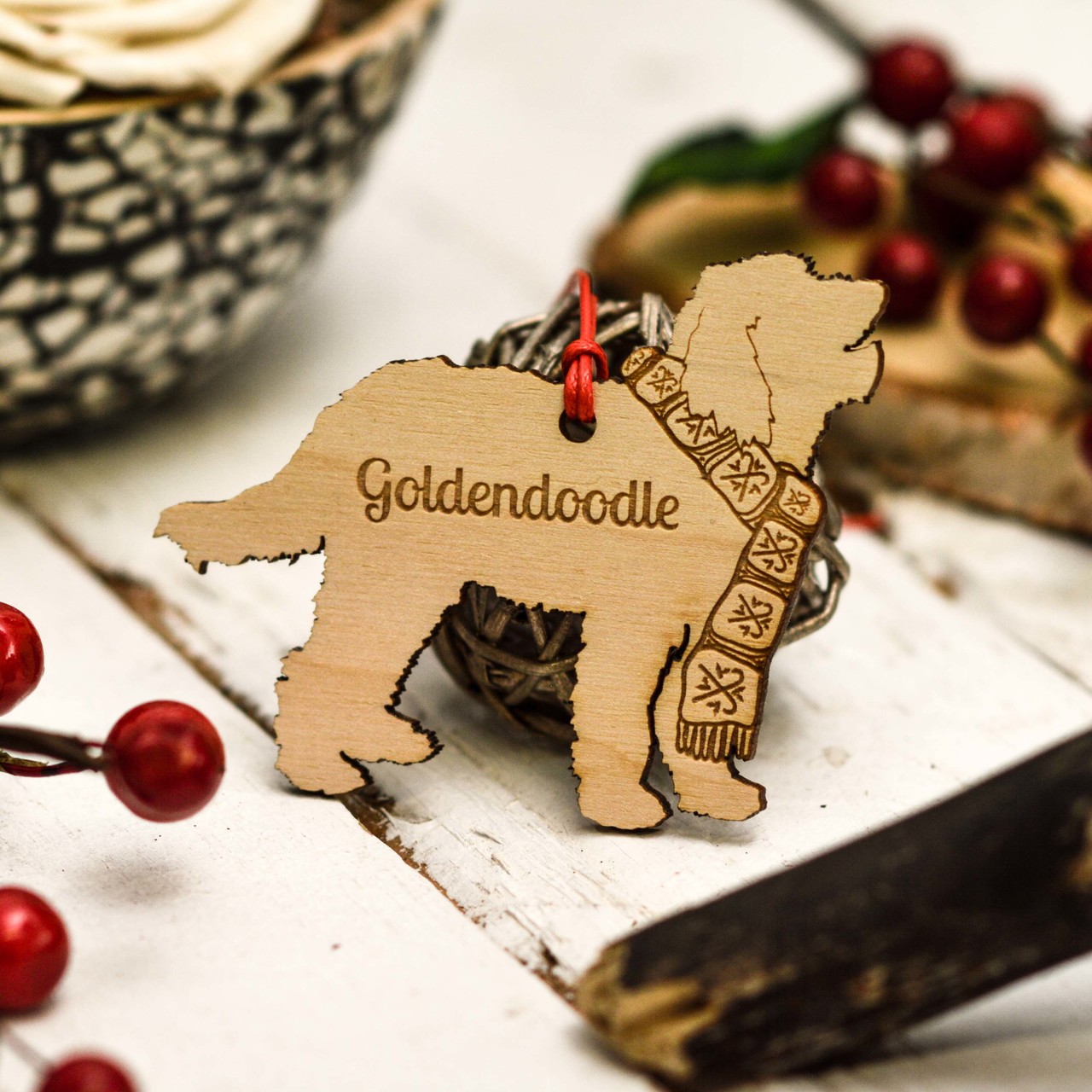 Personalised Goldendoodle Decoration