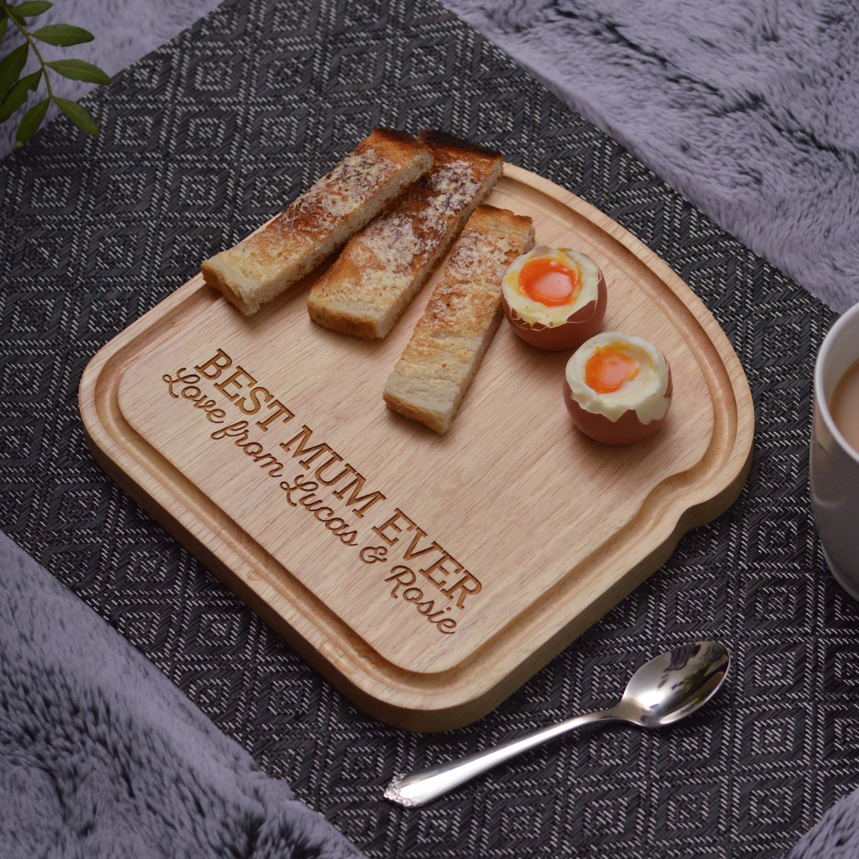 Personalised Breakfast Egg Wooden Board – Dippy Eggs Mother’s Day