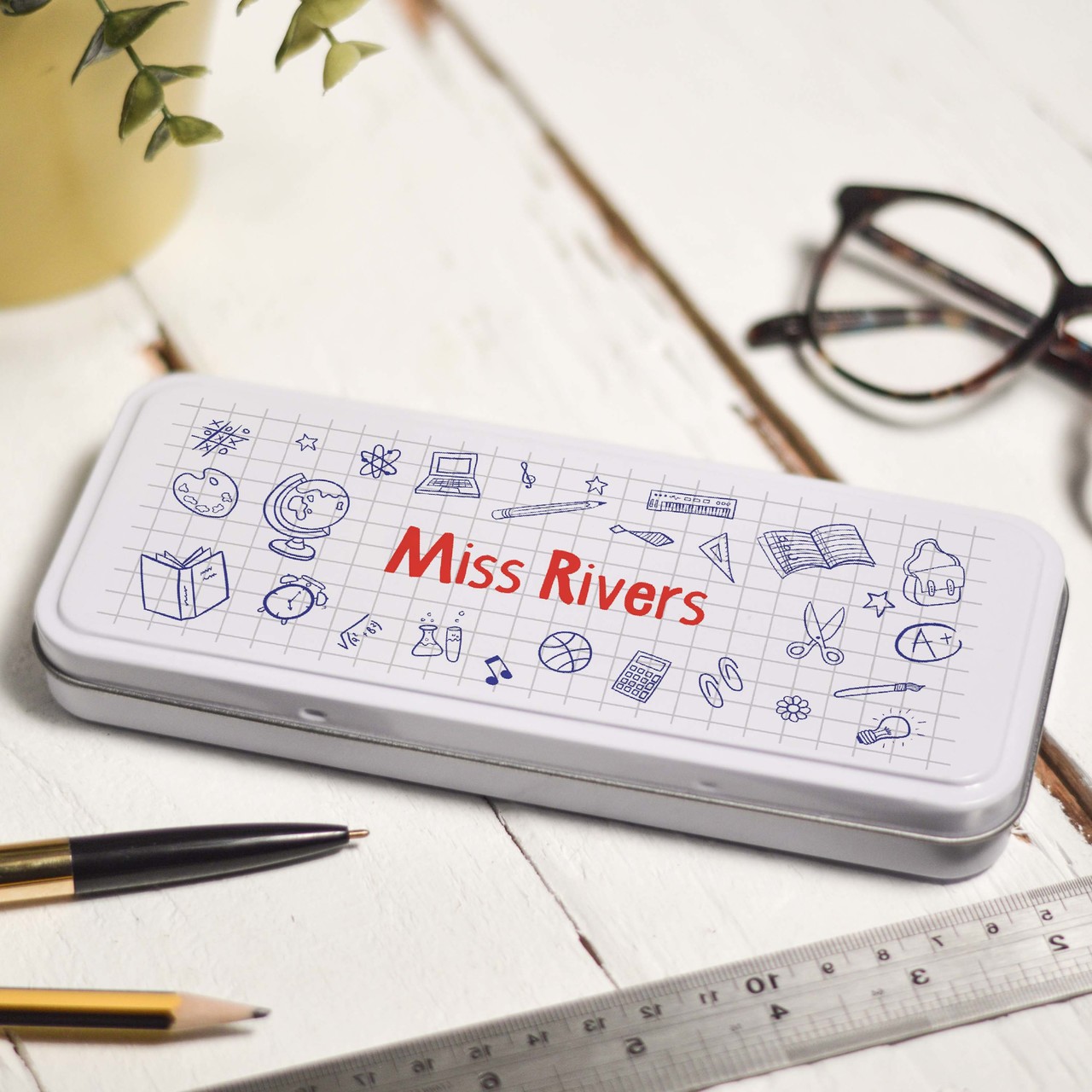 Personalised Doodle Pencil Tin