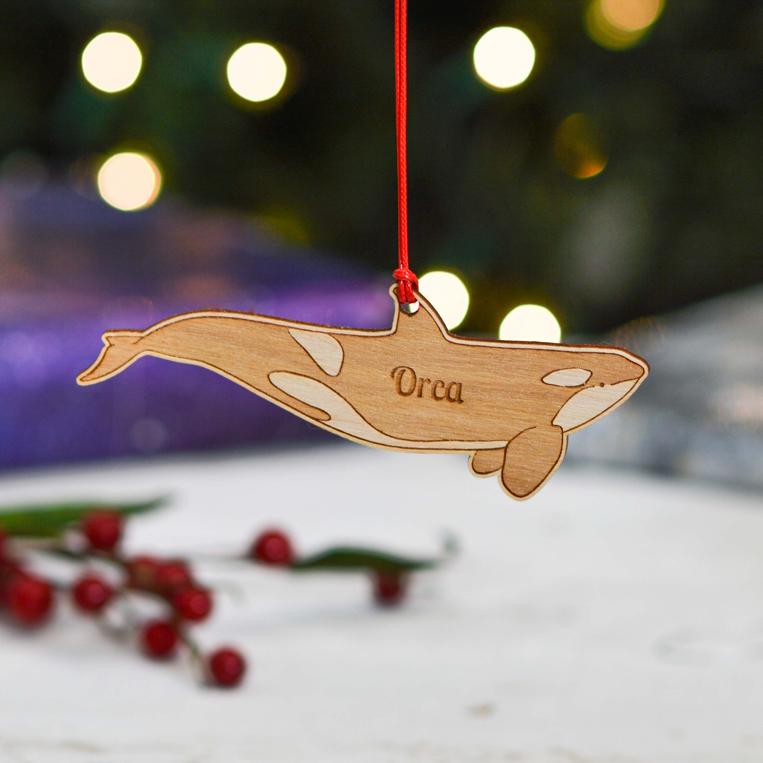 Personalised Orca Decoration