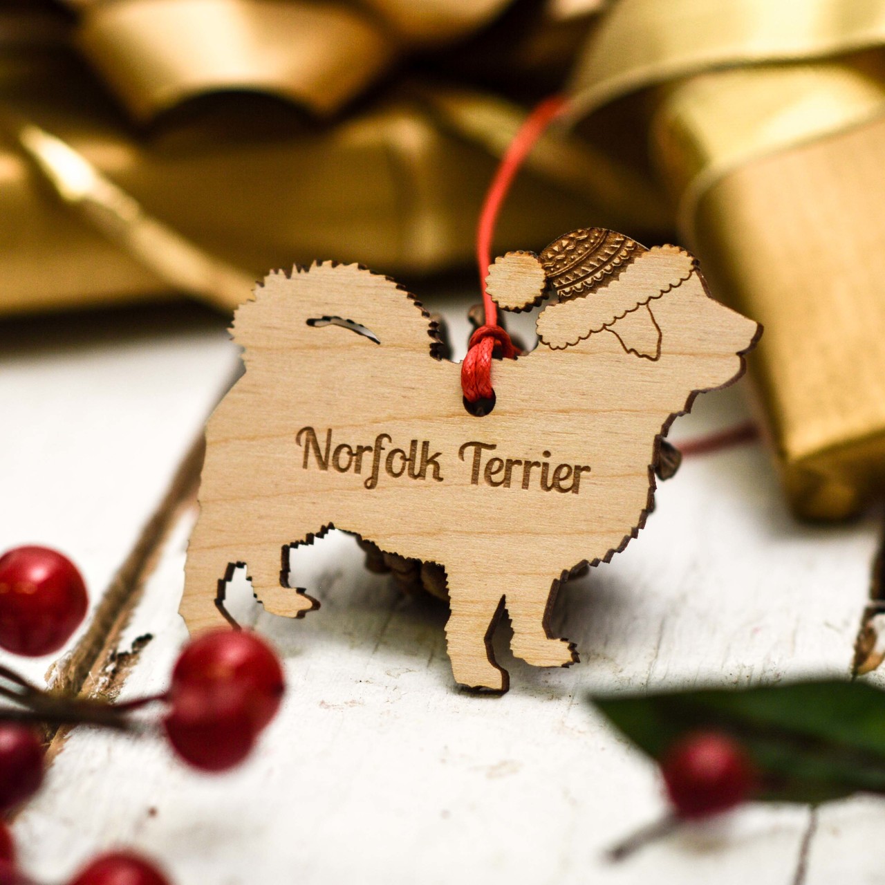 Personalised Norfolk Terrier Decoration
