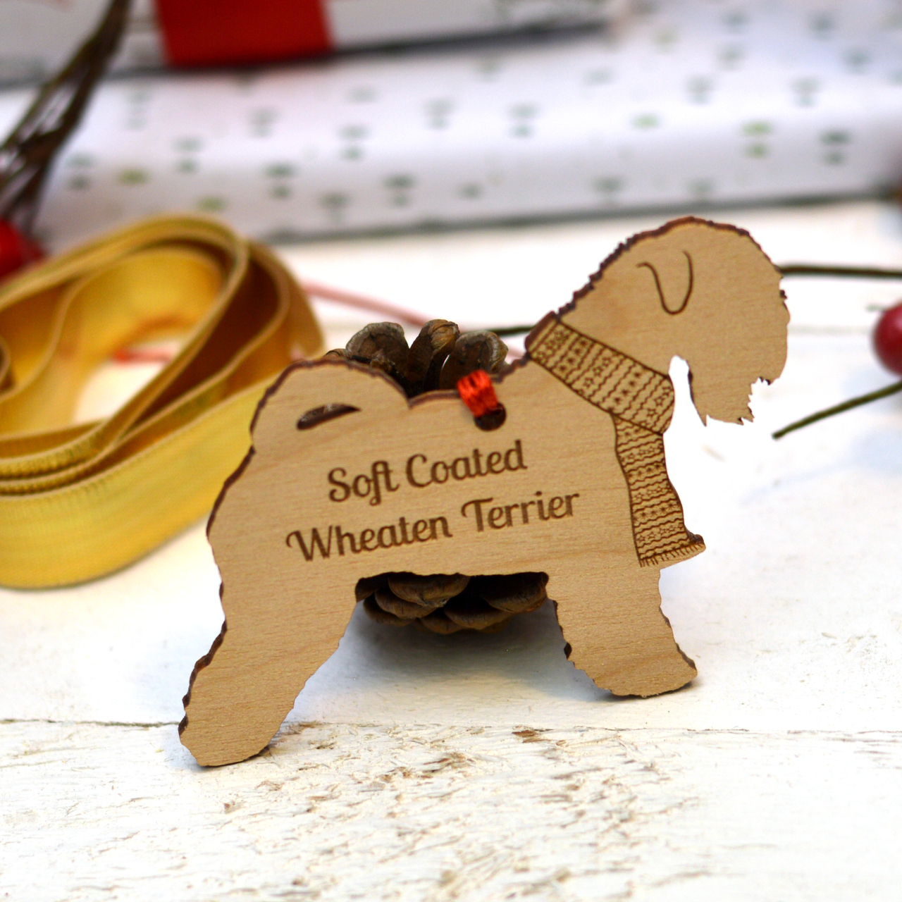 Personalised Soft Coated Wheaten Terrier Decoration