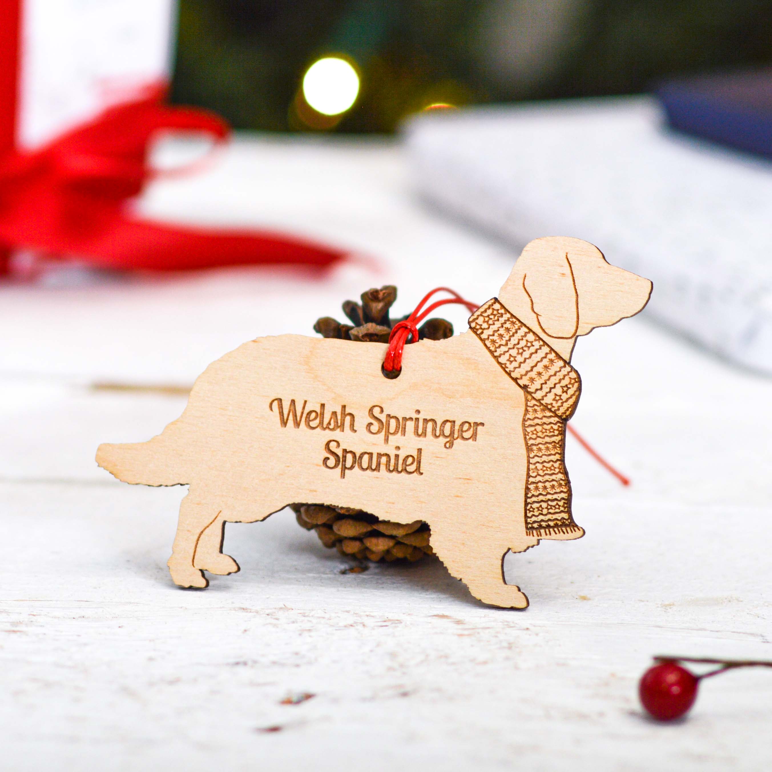 Personalised Welsh Springer Spaniel Dog Decoration