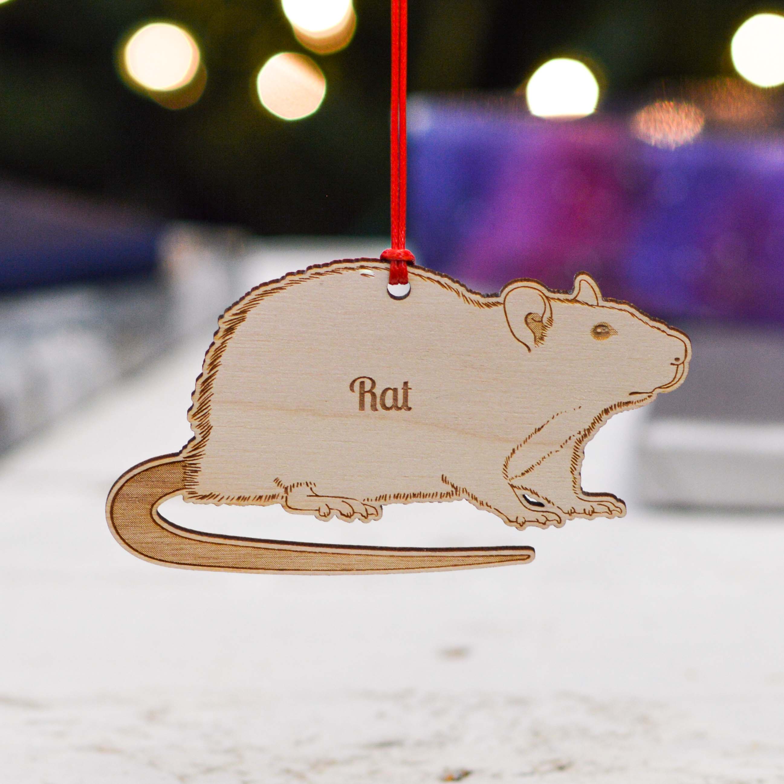Personalised Rat Decoration