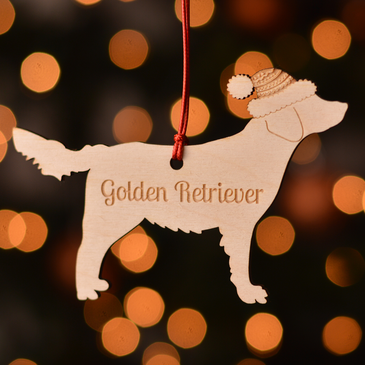Personalised Golden Retriever Decoration