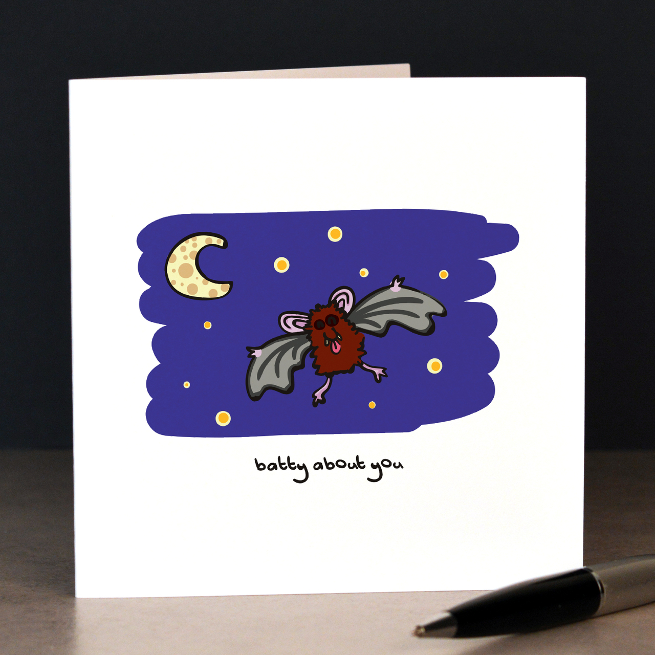 Batty about you (bats) Card