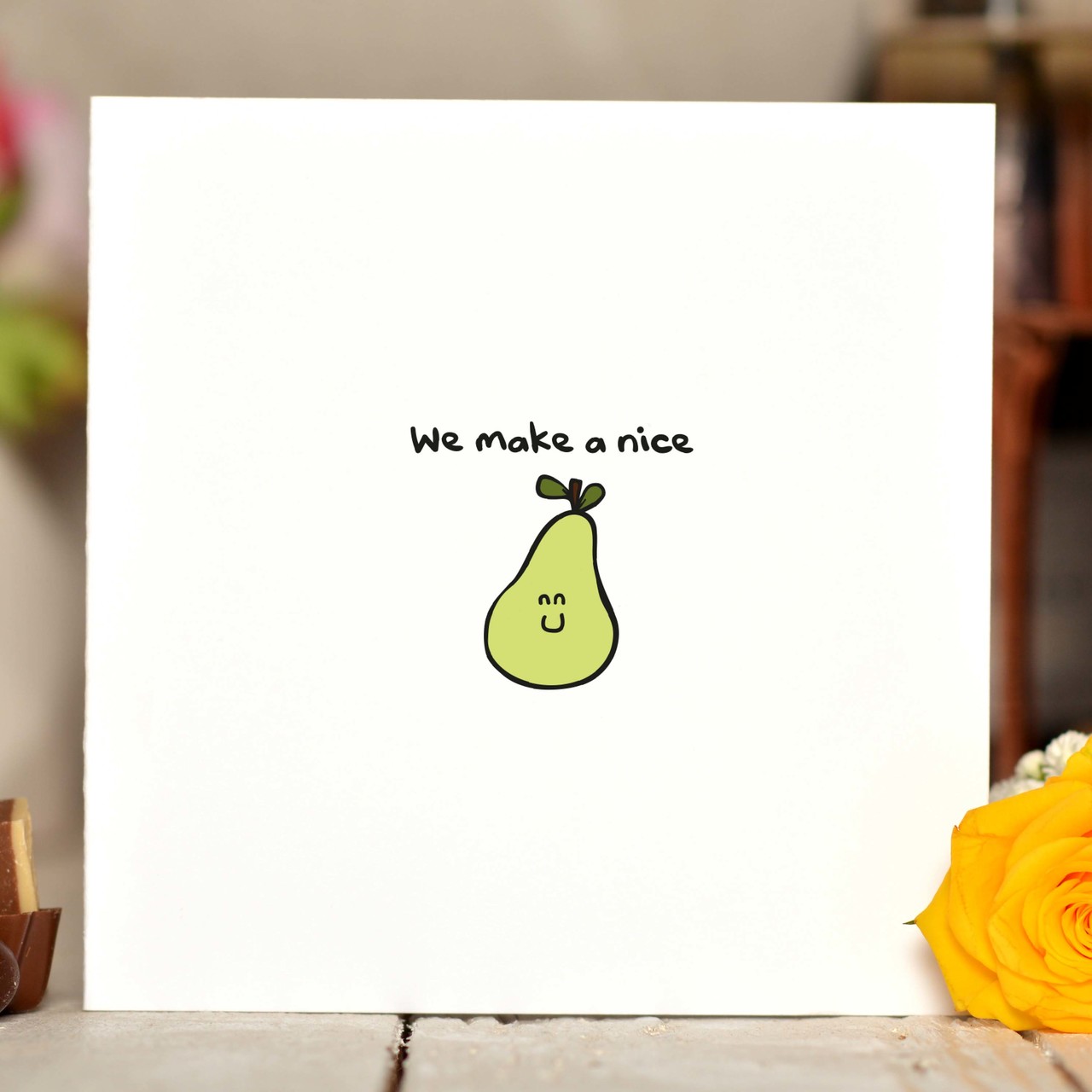 We make a nice pear Card