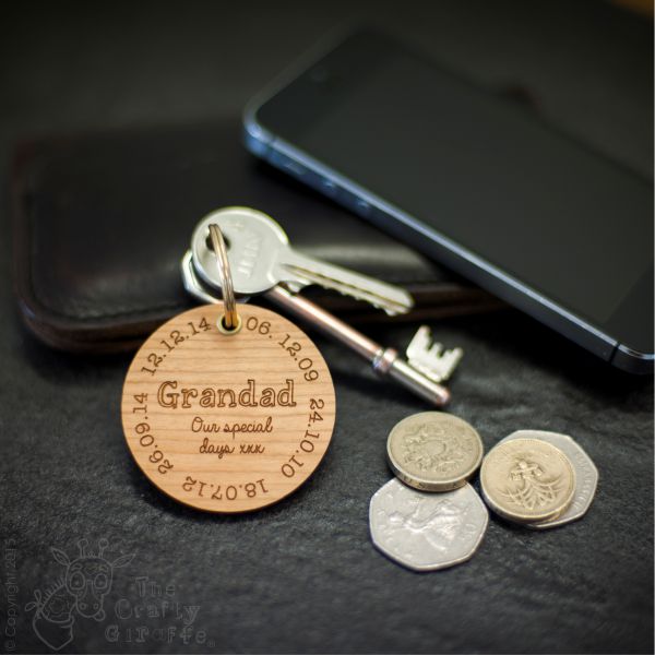 Personalised Special Dates Keyring