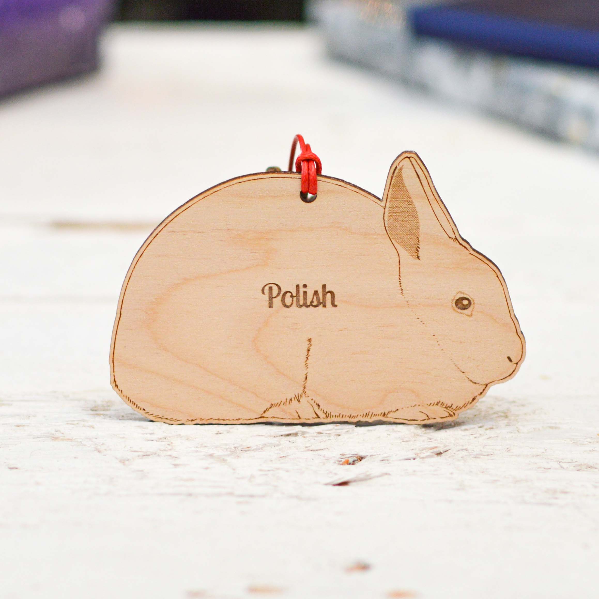 Personalised Polish Rabbit Decoration