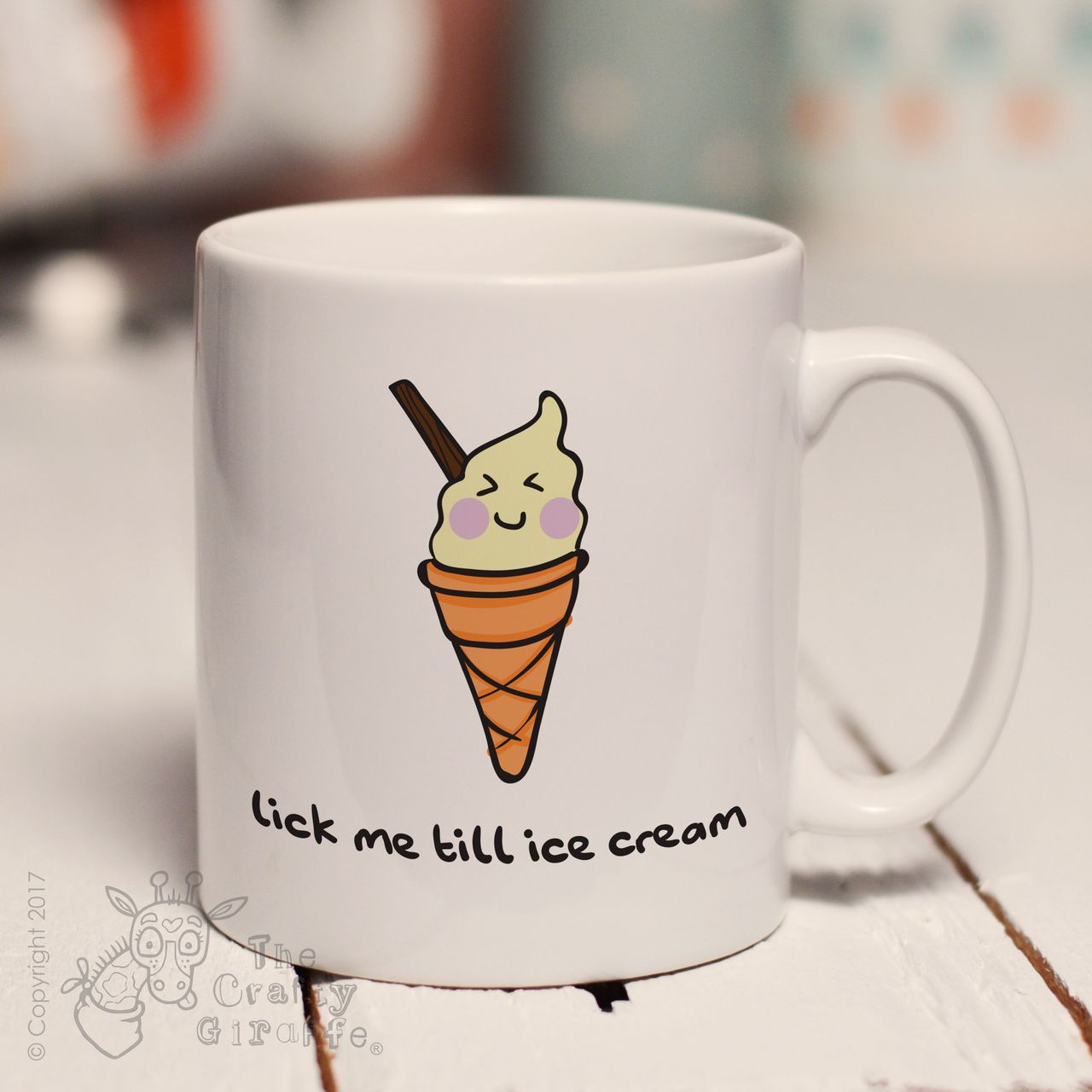 Lick me till ice cream mug