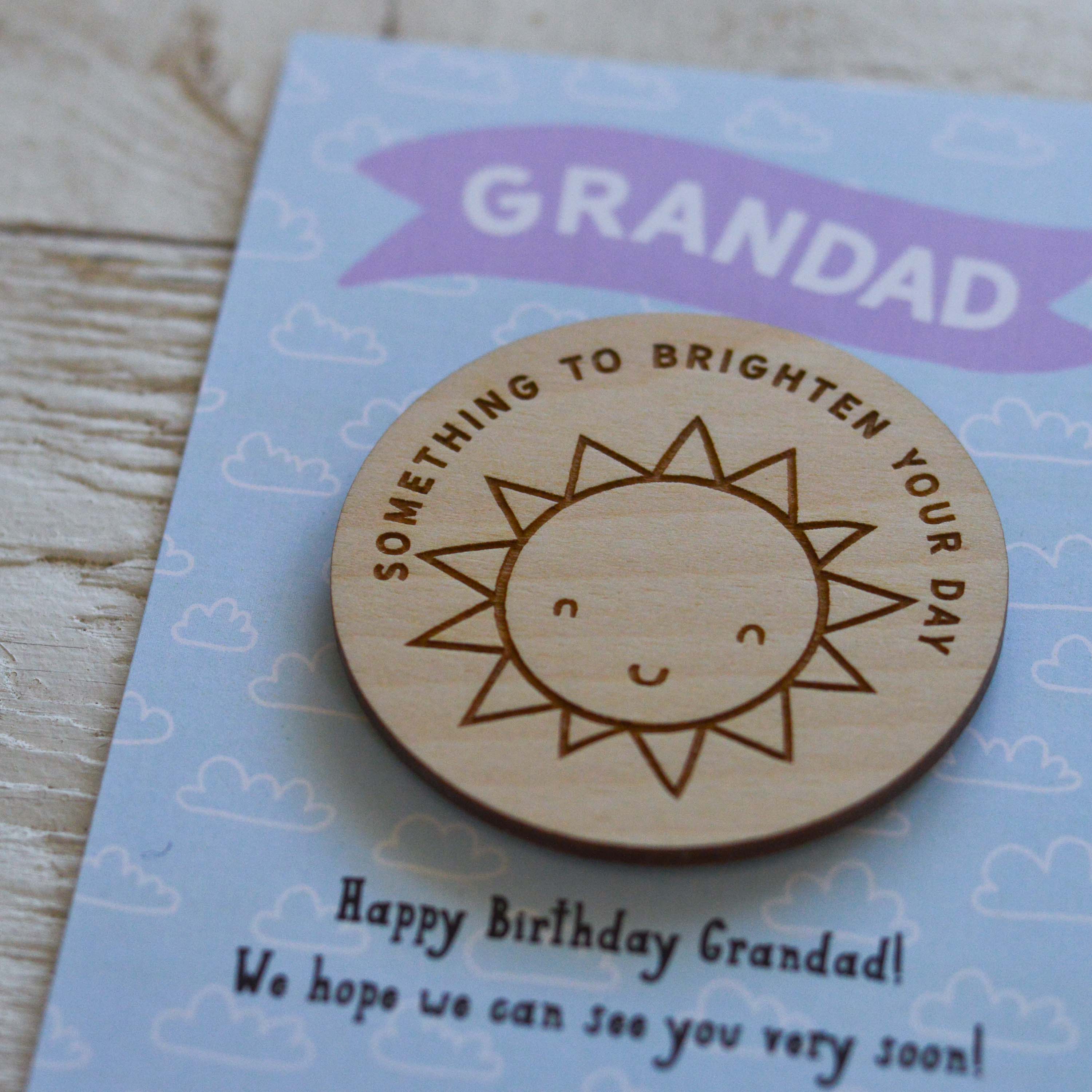 Personalised Something to brighten your day Magnet Token Giftcard