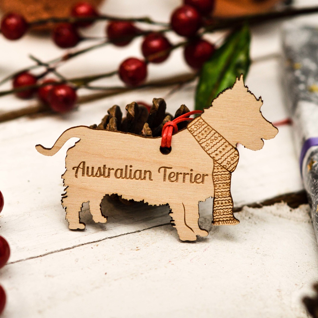 Personalised Australian Terrier Decoration
