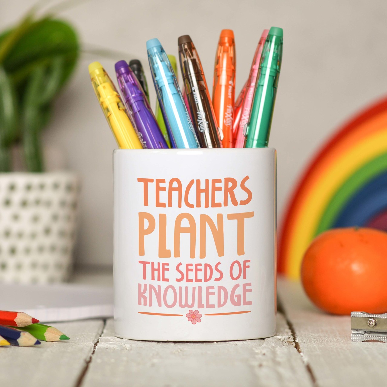Teachers plant the seeds of knowledge Pencil Pot