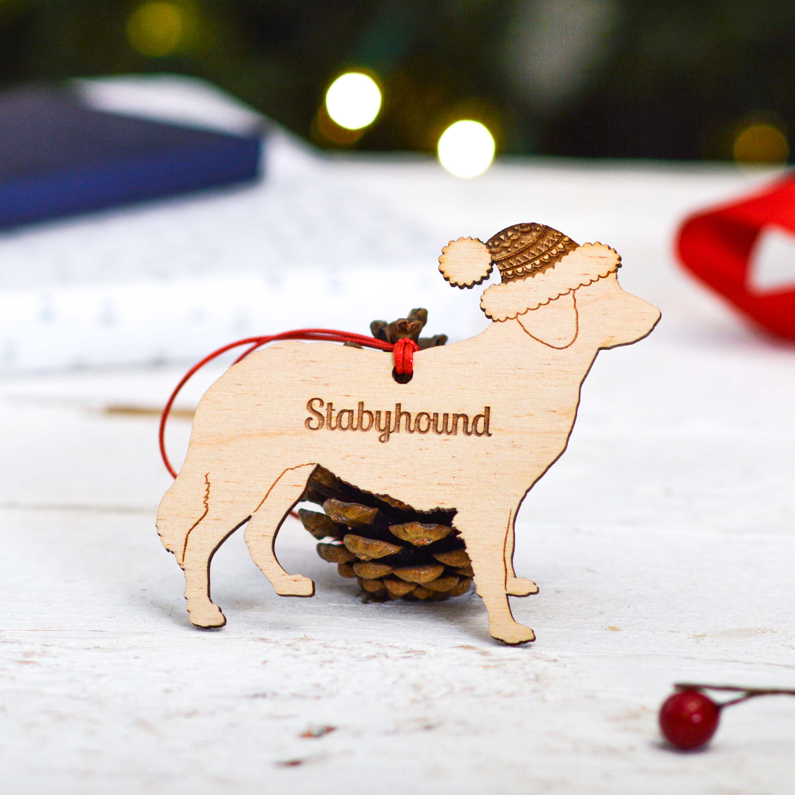 Personalised Stabyhound Dog Decoration