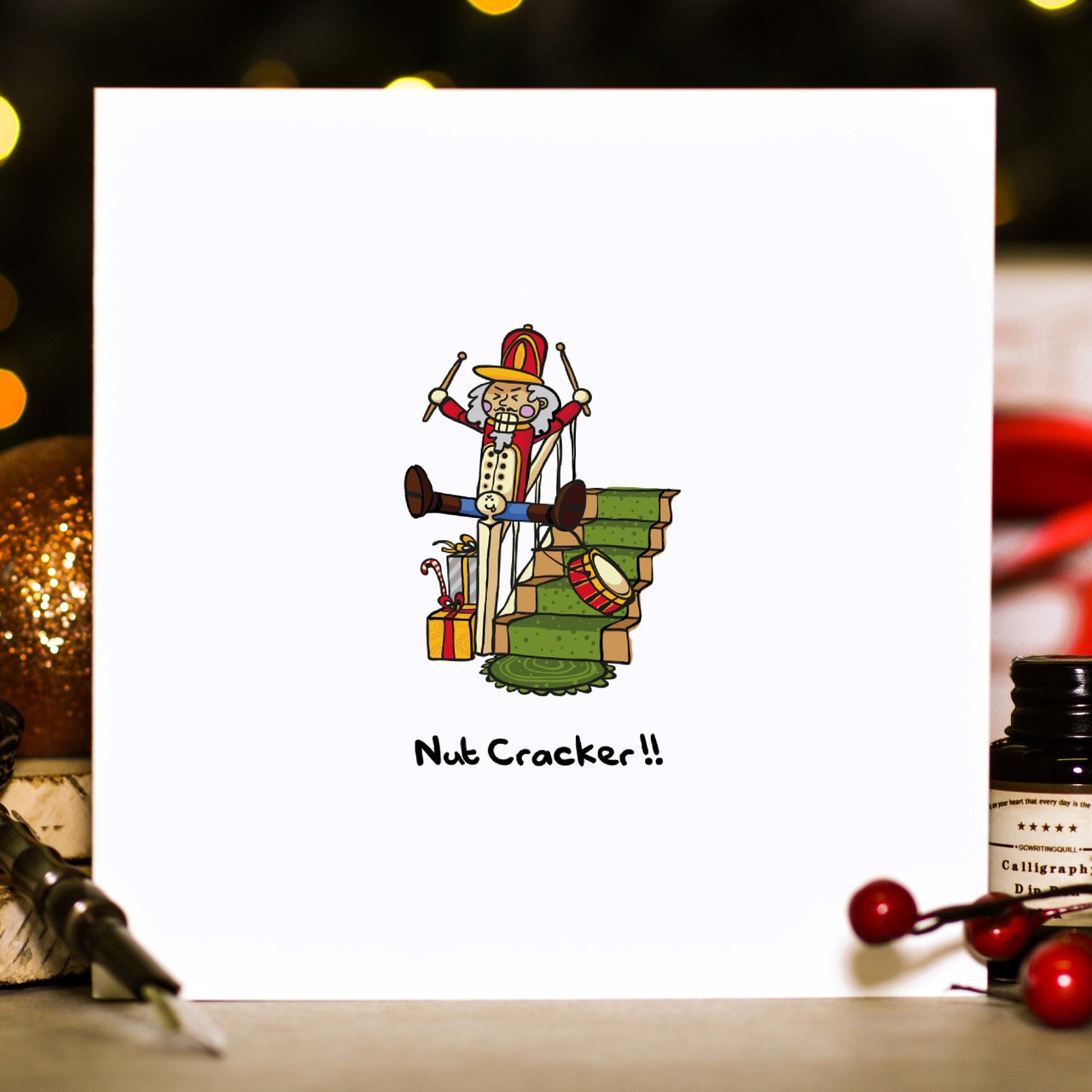 Nut cracker Christmas Card
