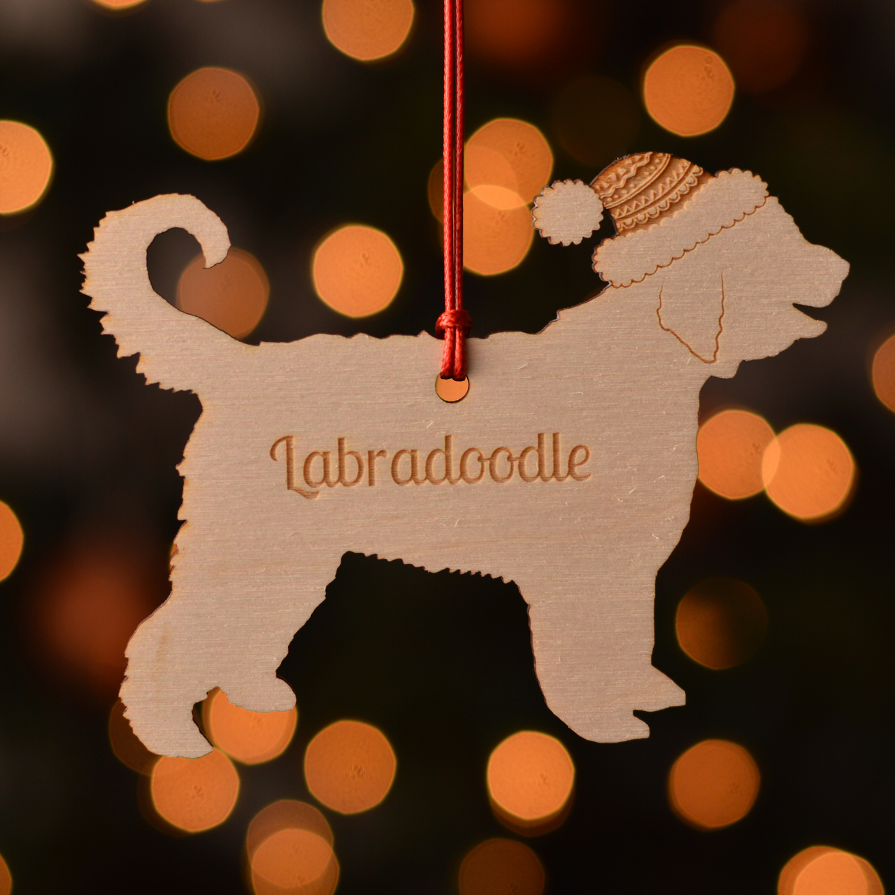 Personalised Labradoodle Dog Decoration