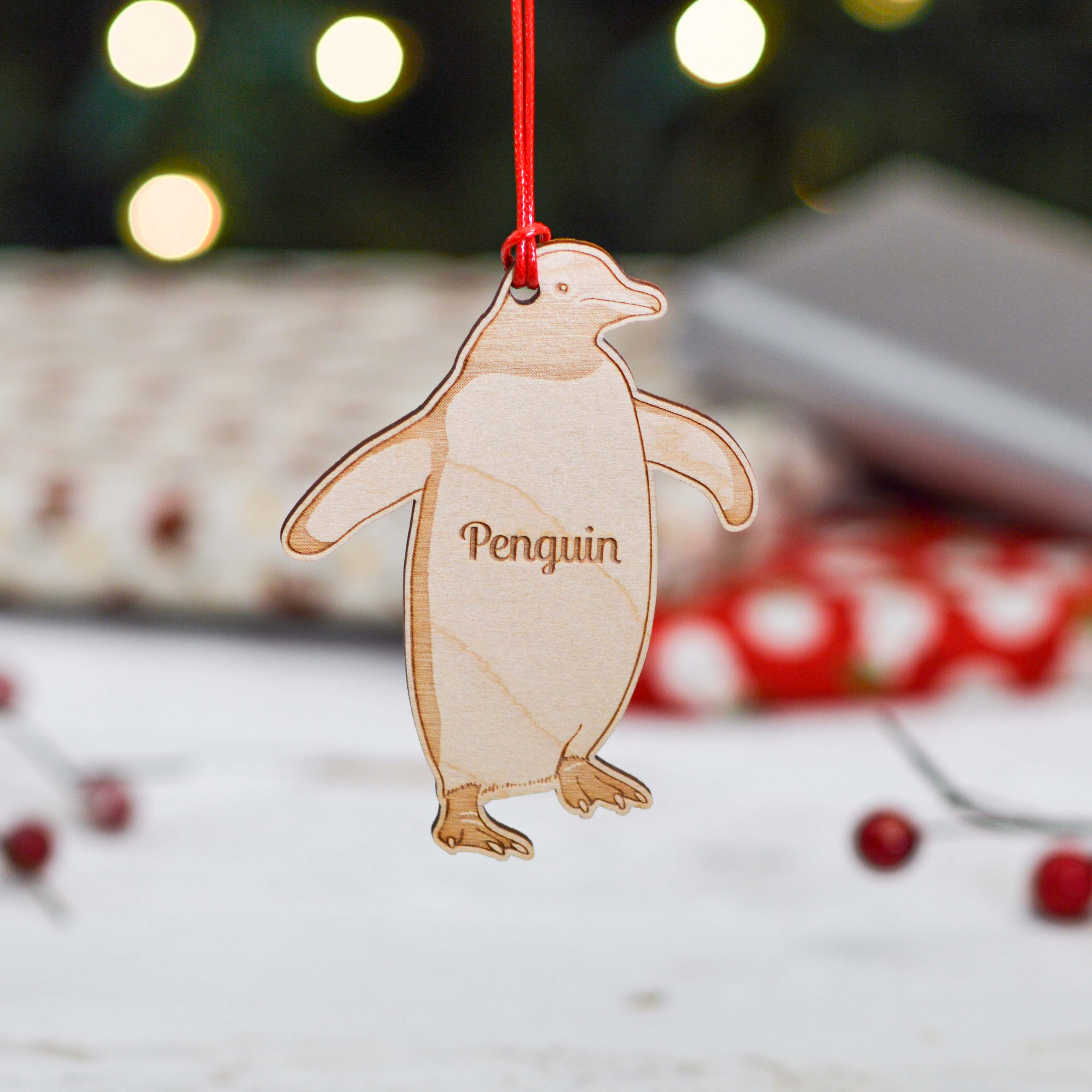 Personalised Penguin Sealife Decoration