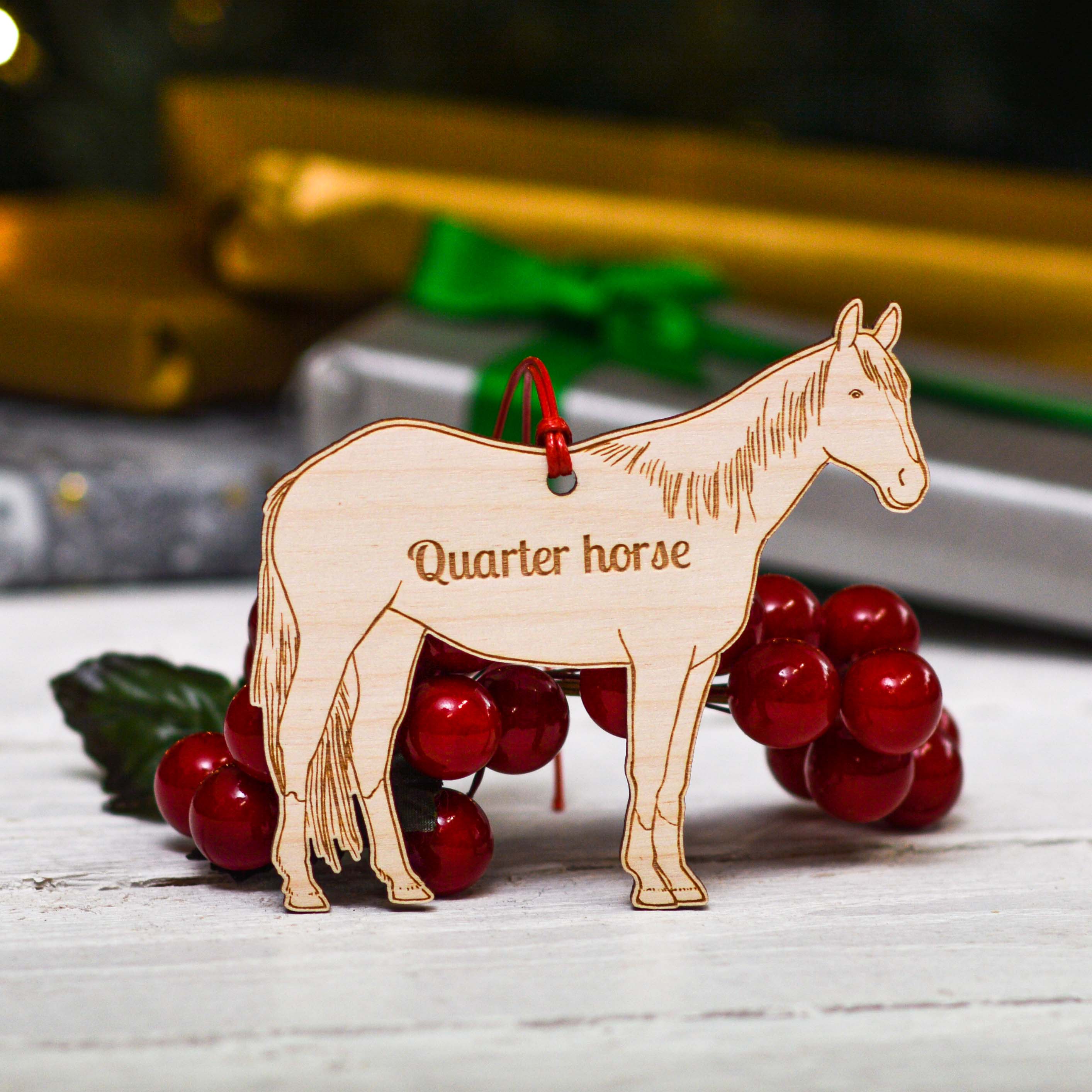 Personalised Quarter Horse Decoration