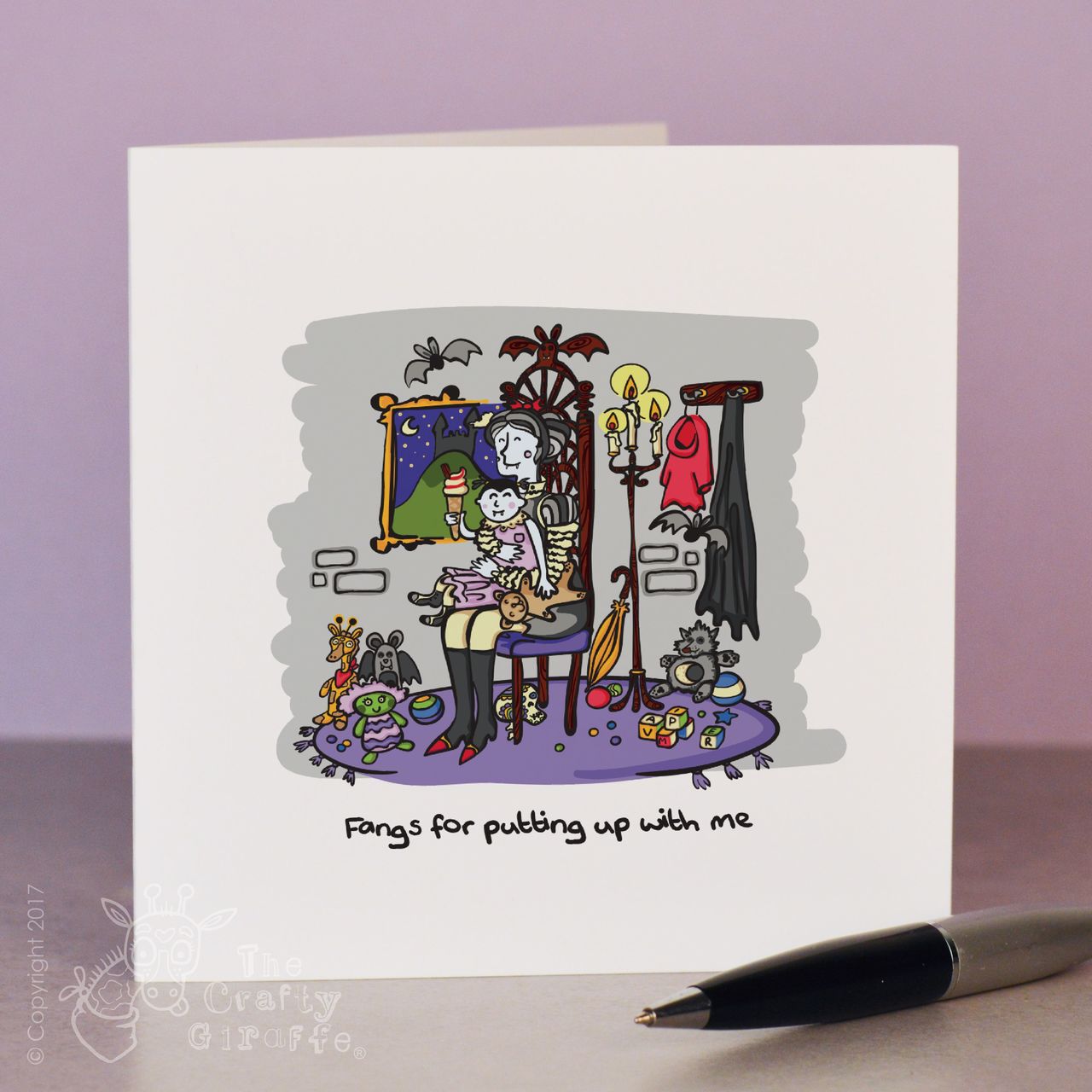 Fangs for putting up with me Card