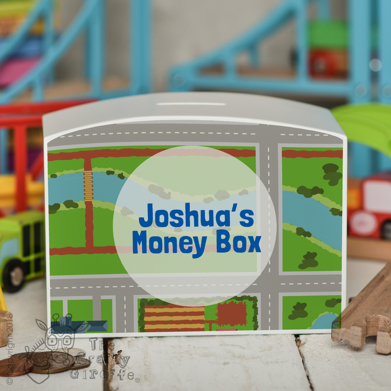Personalised Road Money Box