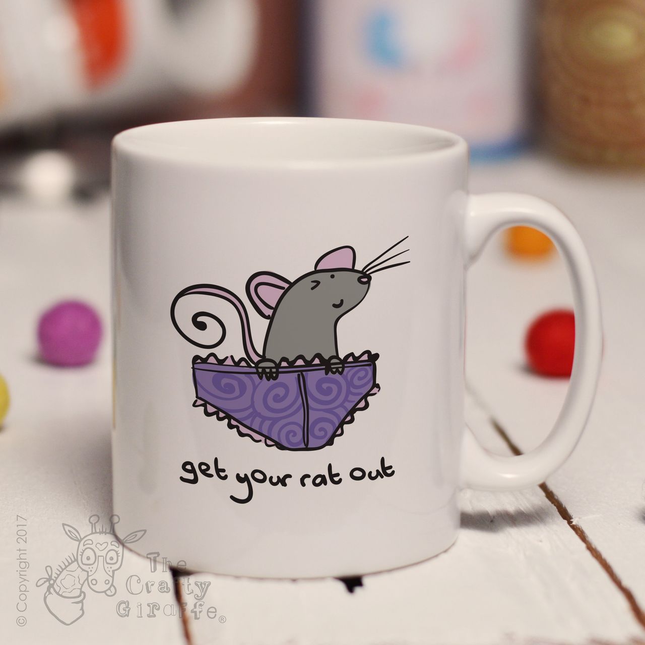 Get your rat out knickers mug