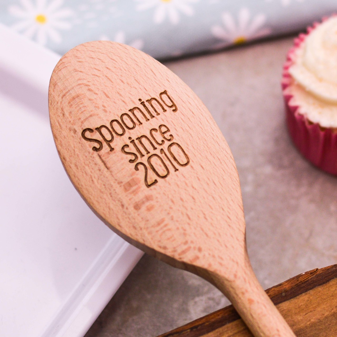 Personalised Wooden Wooden Spoon – Text Style 2 Valentines