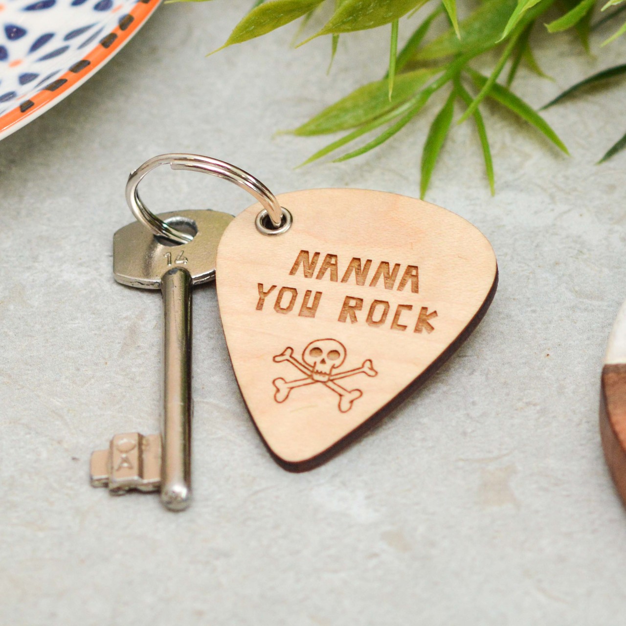 Personalised You Rock Mothers Day Keyring