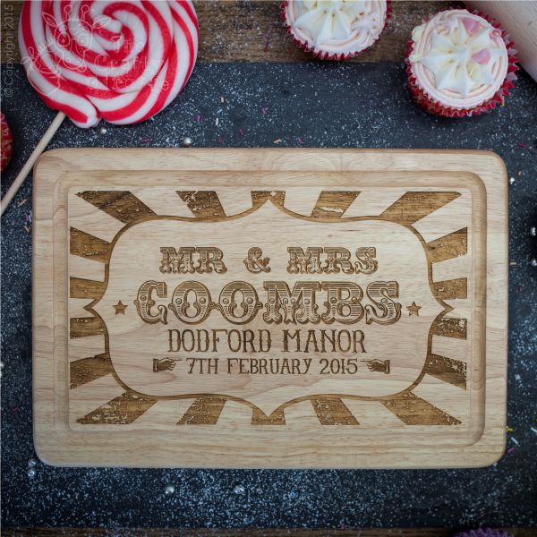 Personalised Carnival Style Wooden Board