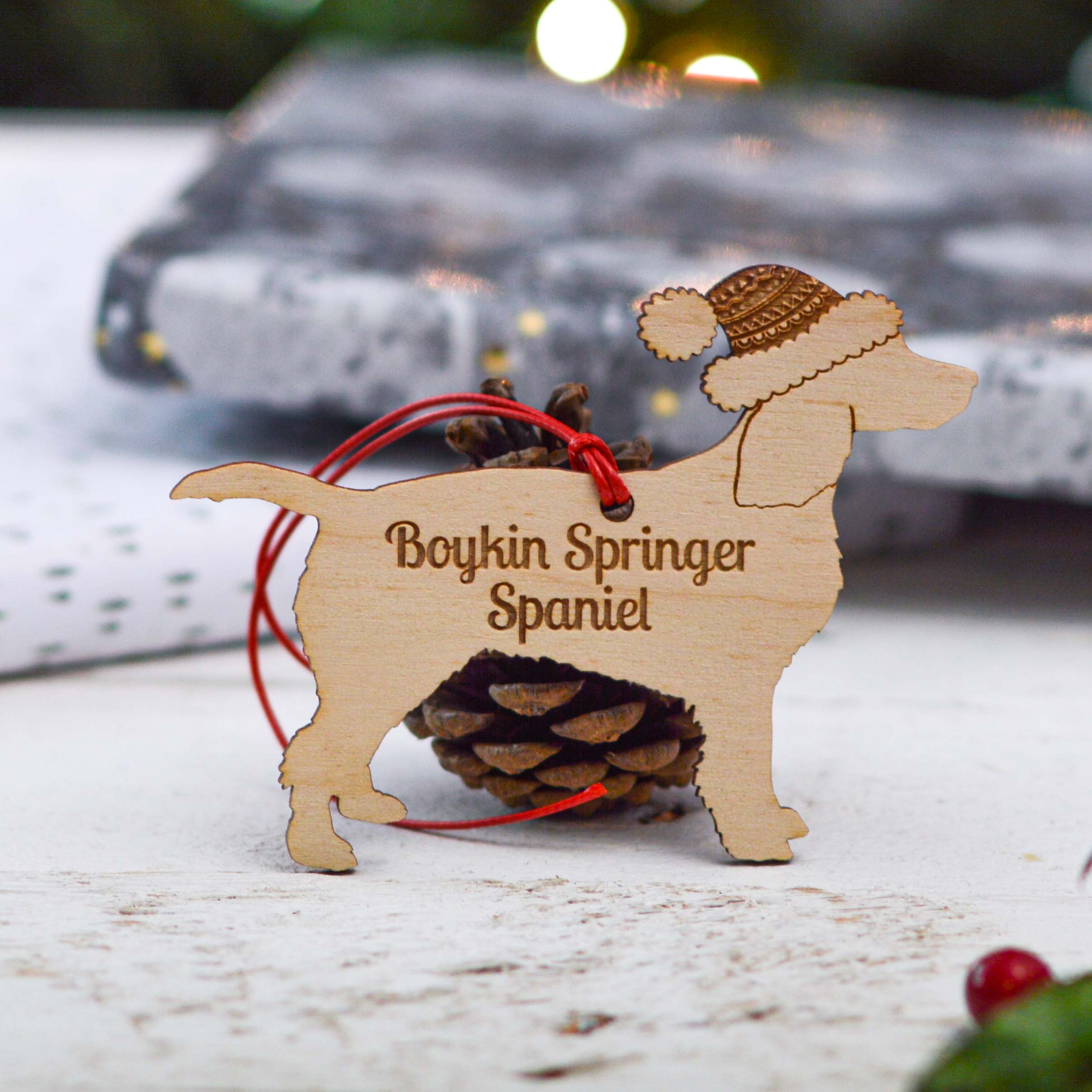 Personalised Boykin Springer Spaniel Dog Decoration