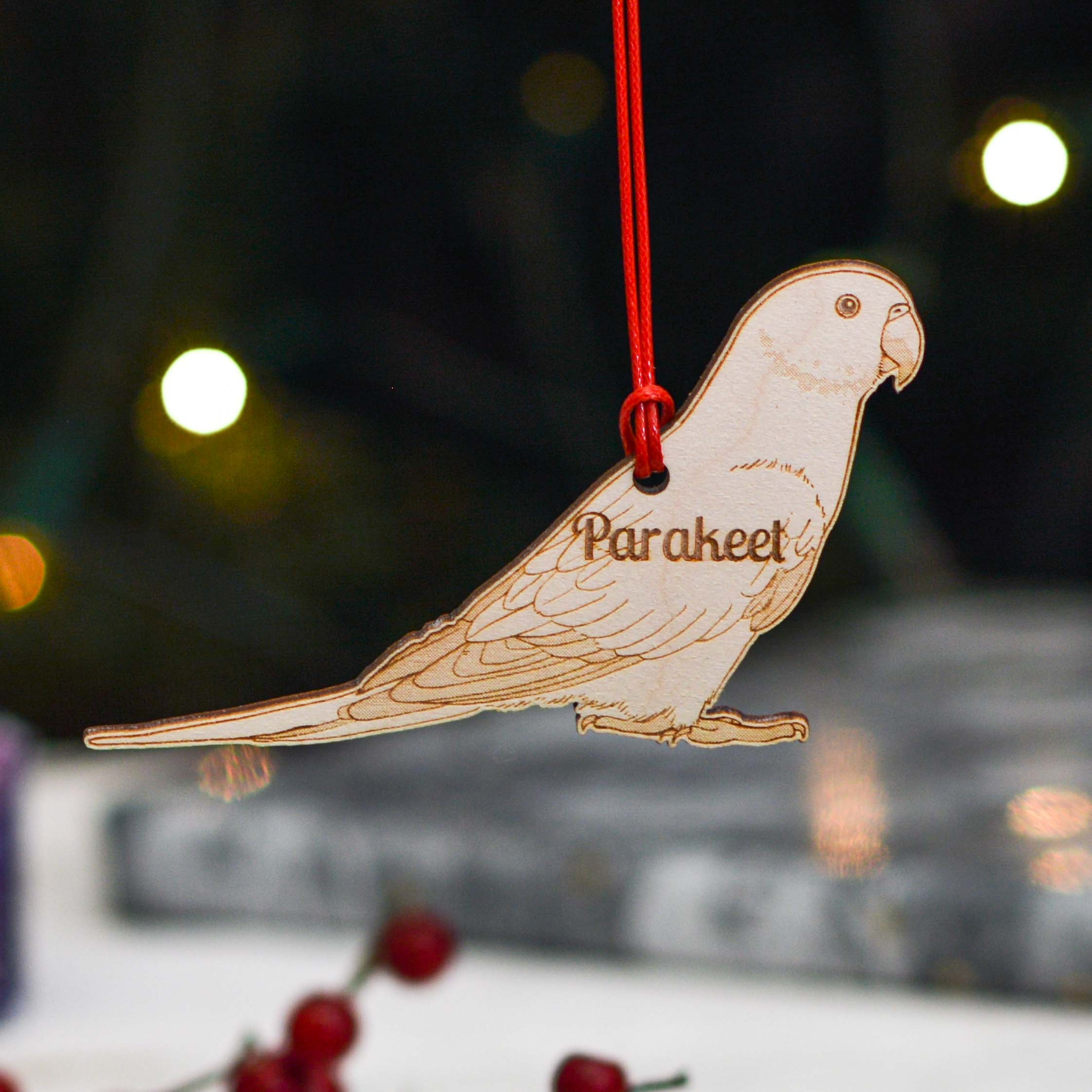 Personalised Parakeet Decoration