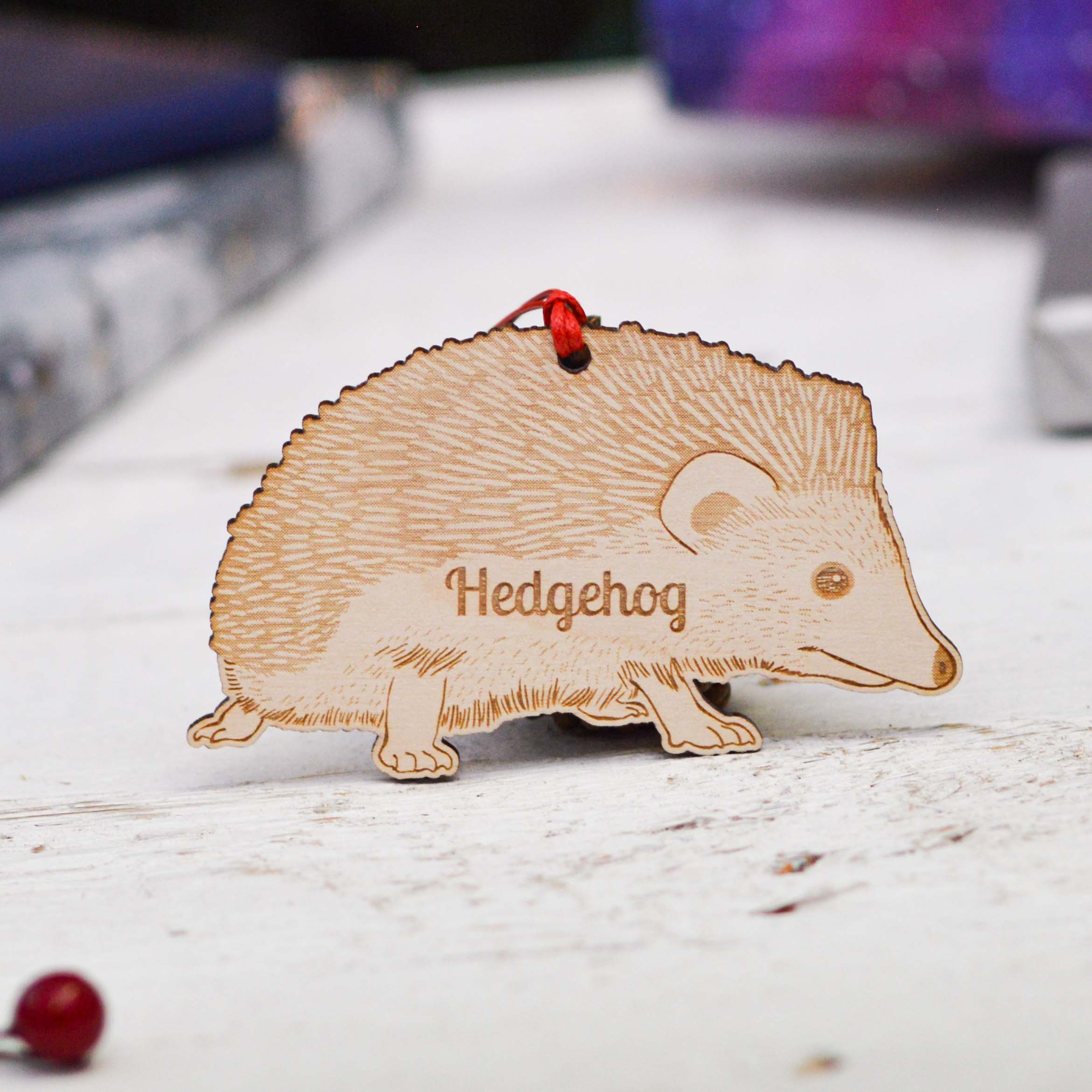 Personalised Pygmy Hedgehog Decoration