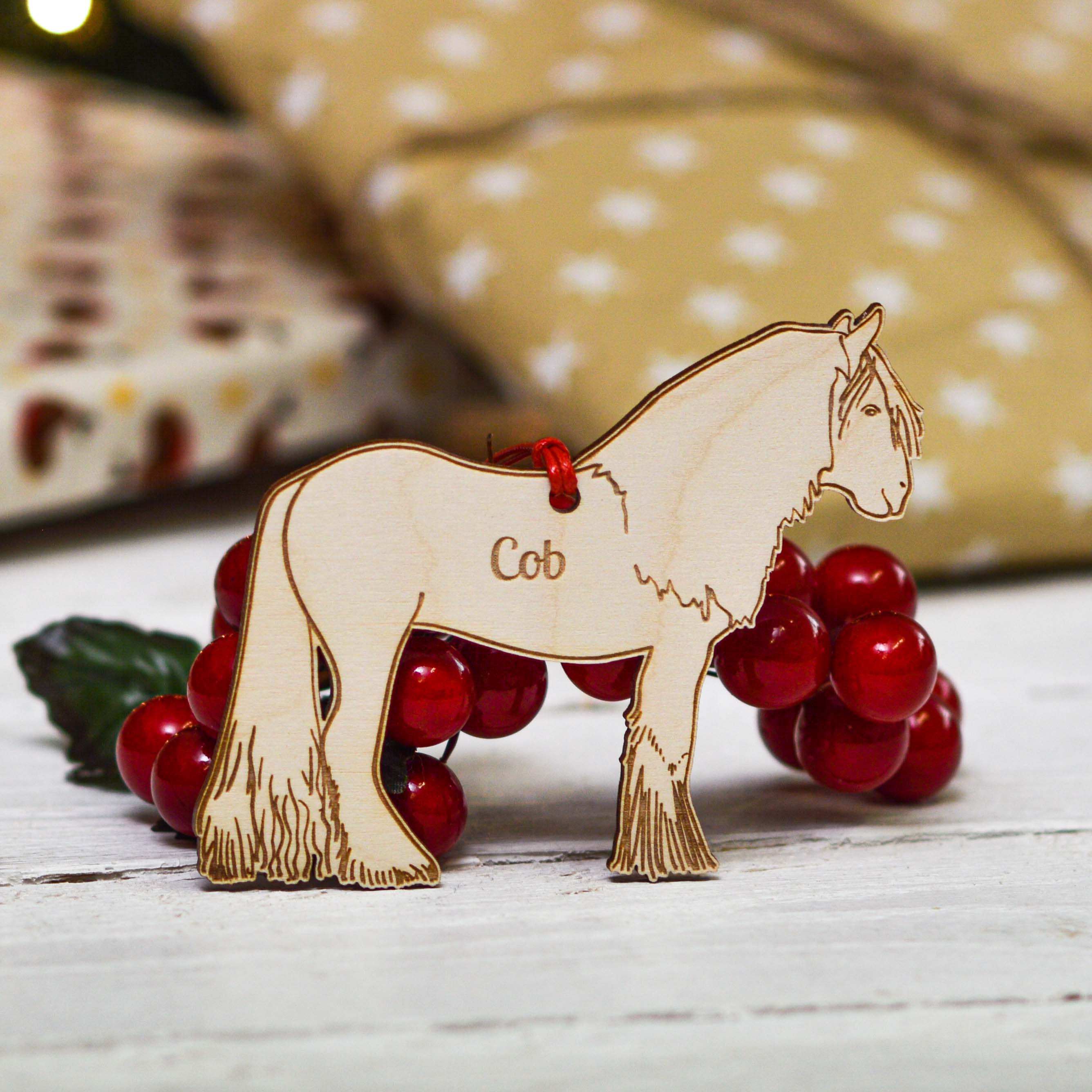 Personalised Cob Horse Decoration