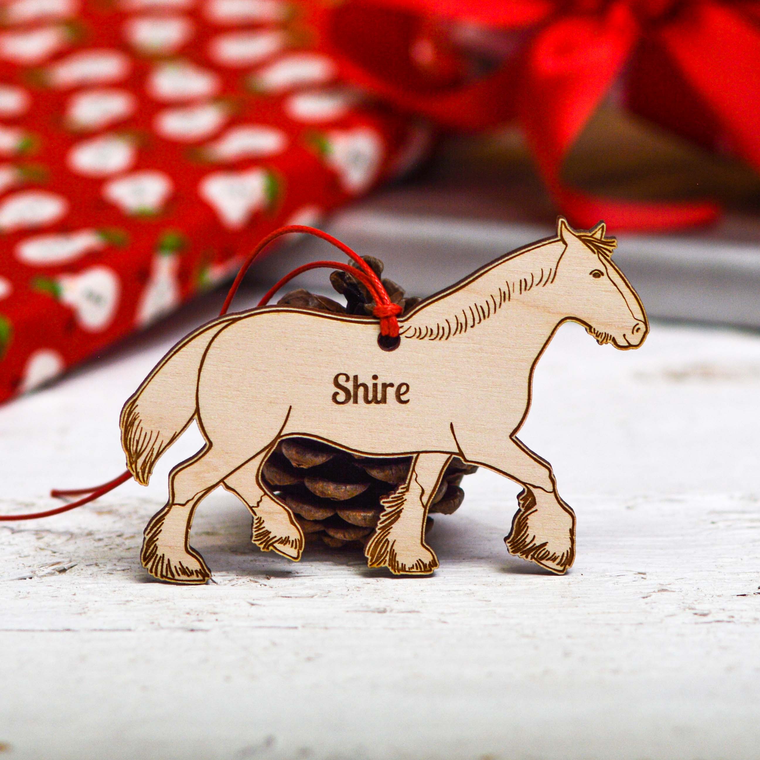 Personalised Shire Horse Decoration