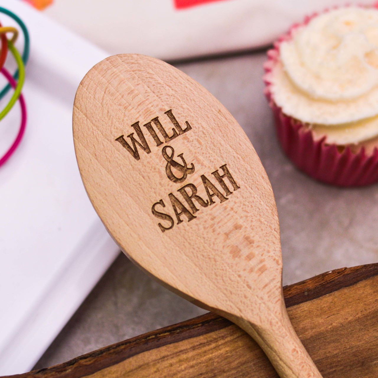 Personalised Wooden Wooden Spoon – Text Style 4 Valentines