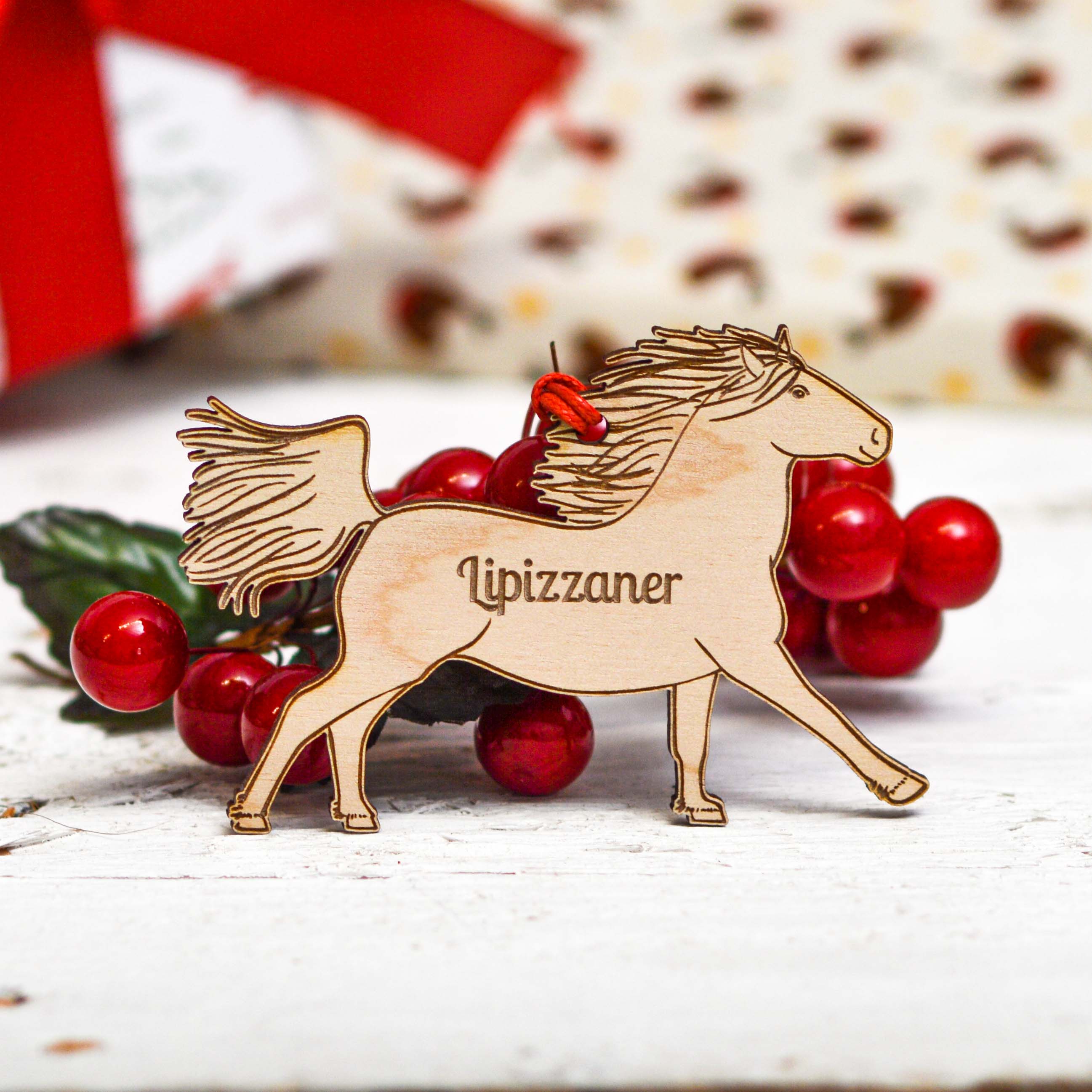 Personalised Lipizzaner Horse Decoration